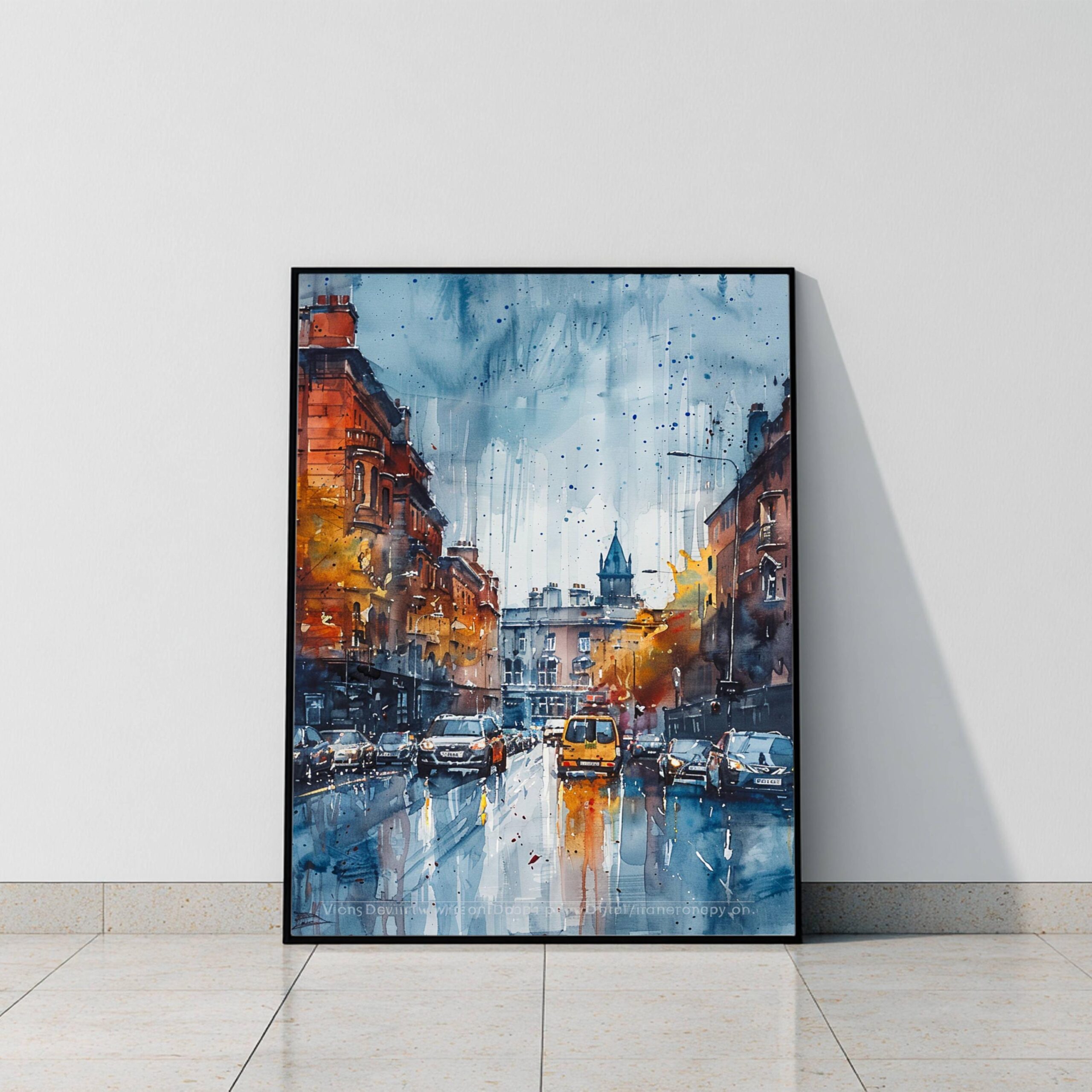 Belfast Northern Ireland United Kingdom Watercolor: Travel Art Poster - Image 9