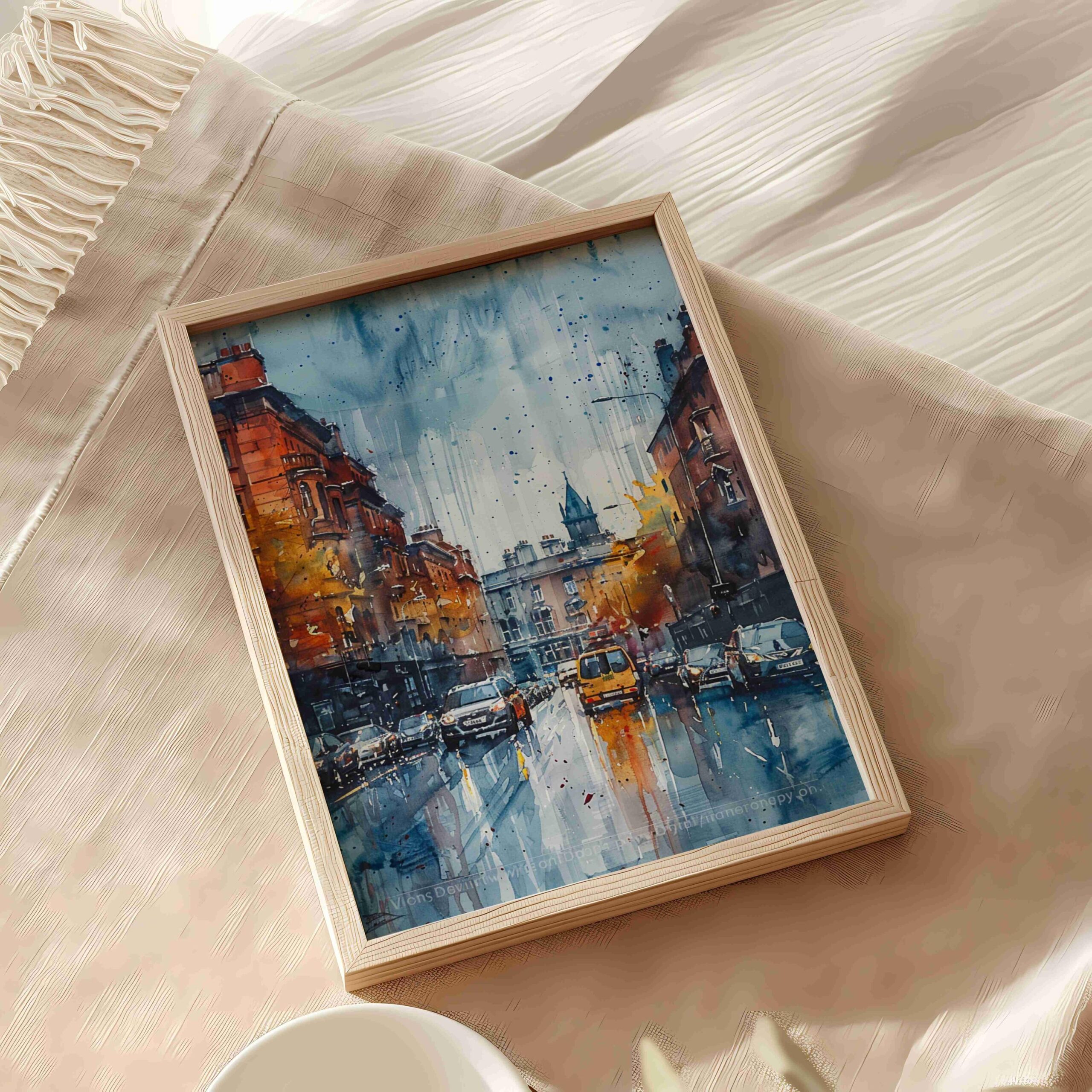 Belfast Northern Ireland United Kingdom Watercolor: Travel Art Poster - Image 5