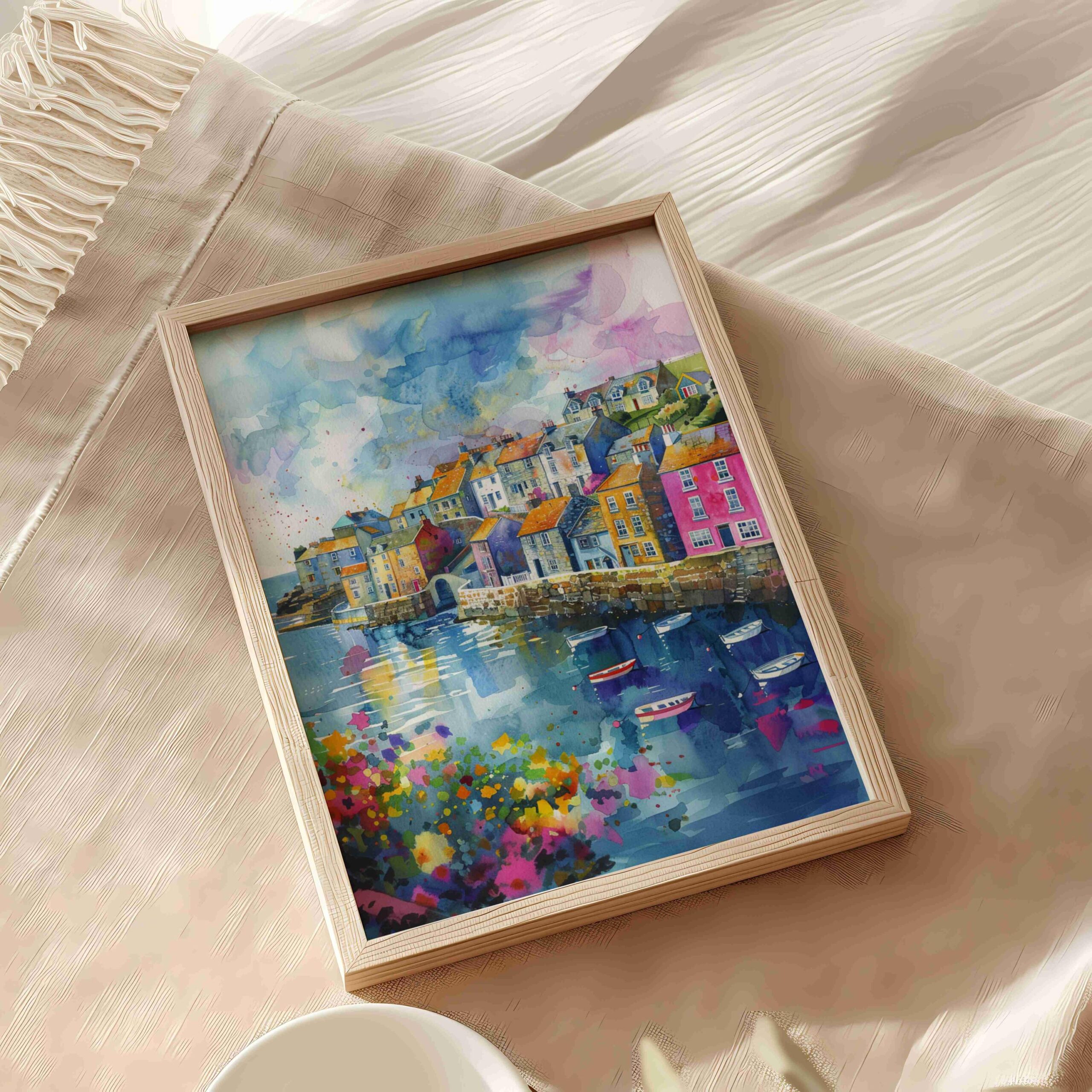 Cornwall England Watercolor Print: United Kingdom Travel Art Poster - Image 5