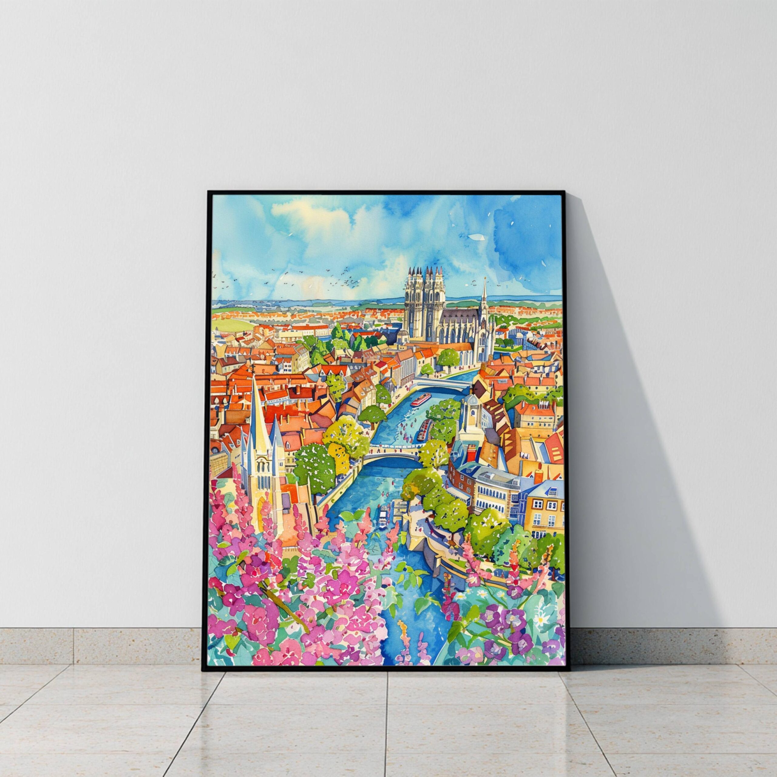 York England Watercolor: United Kingdom Travel Art Poster - Image 9