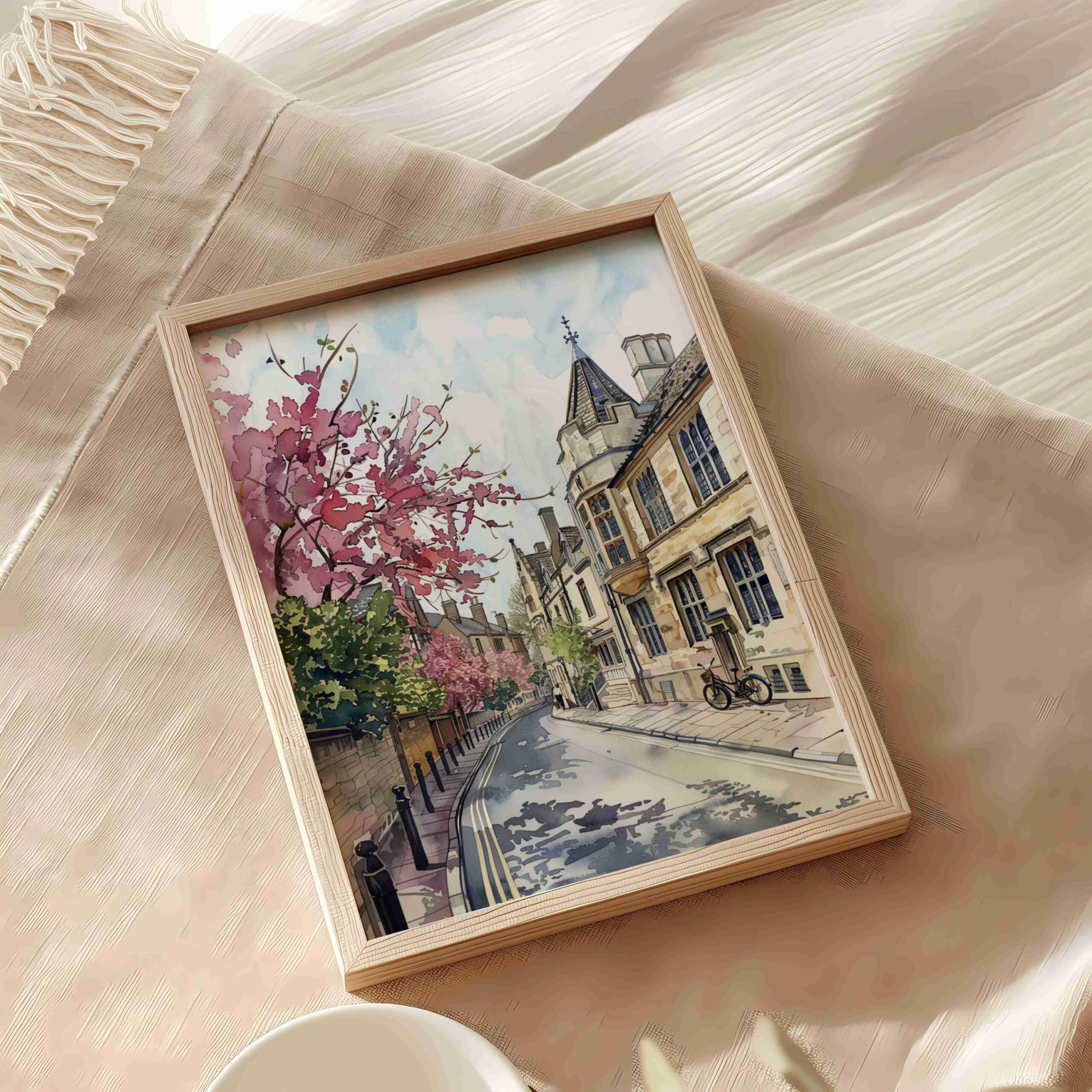 Oxford England Watercolor: United Kingdom Travel Art Poster - Image 5