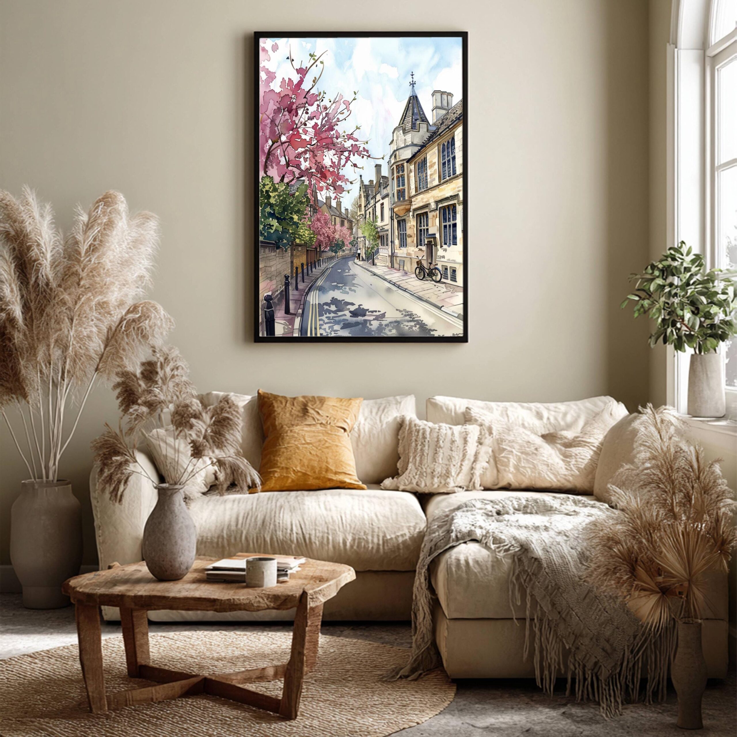 Oxford England Watercolor: United Kingdom Travel Art Poster - Image 3