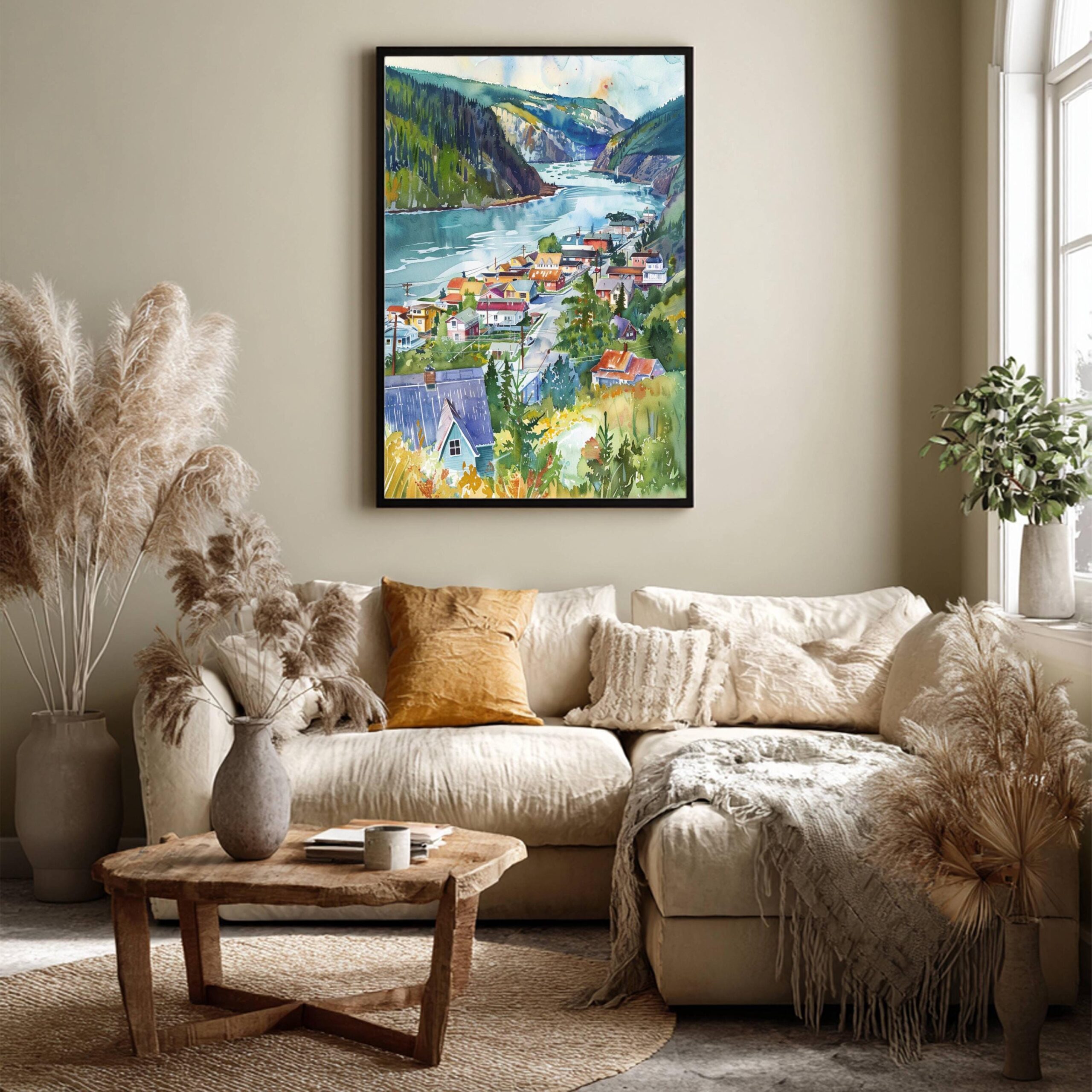 Dawson City Canada North America Watercolor: Travel Art Poster Print - Image 3