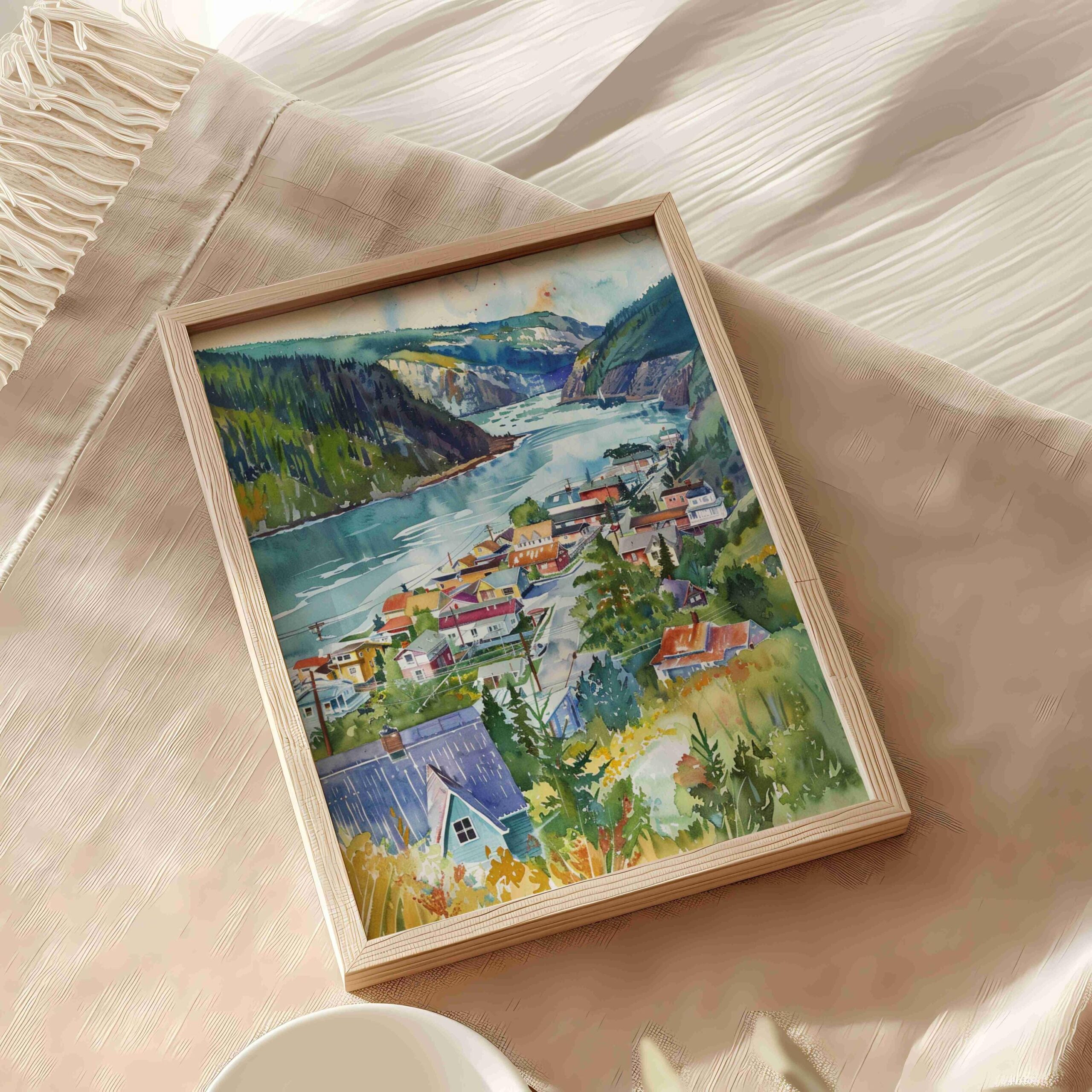 Dawson City Canada North America Watercolor: Travel Art Poster Print - Image 5