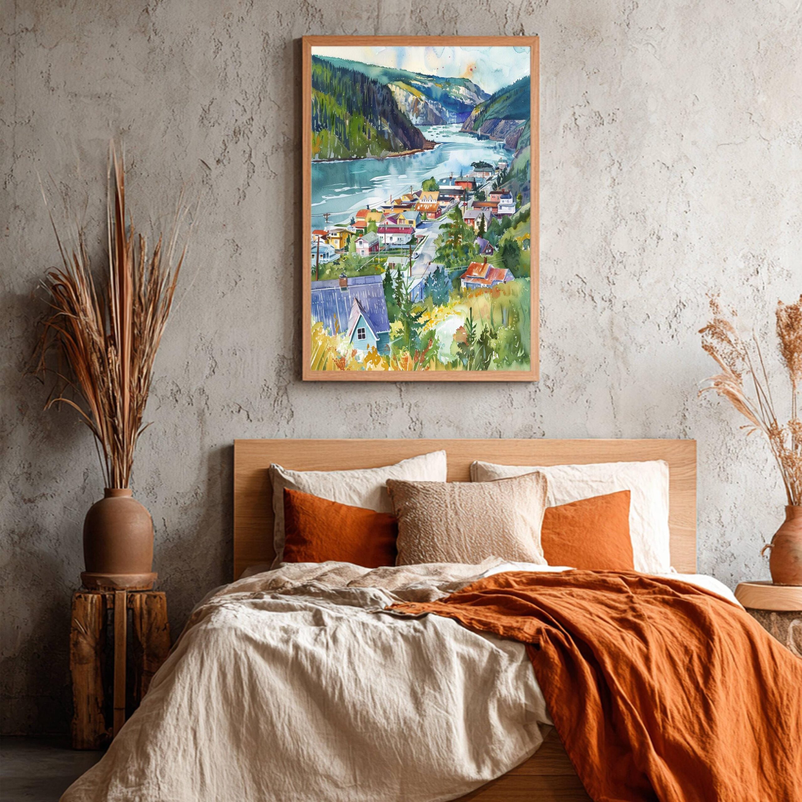Dawson City Canada North America Watercolor: Travel Art Poster Print - Image 4