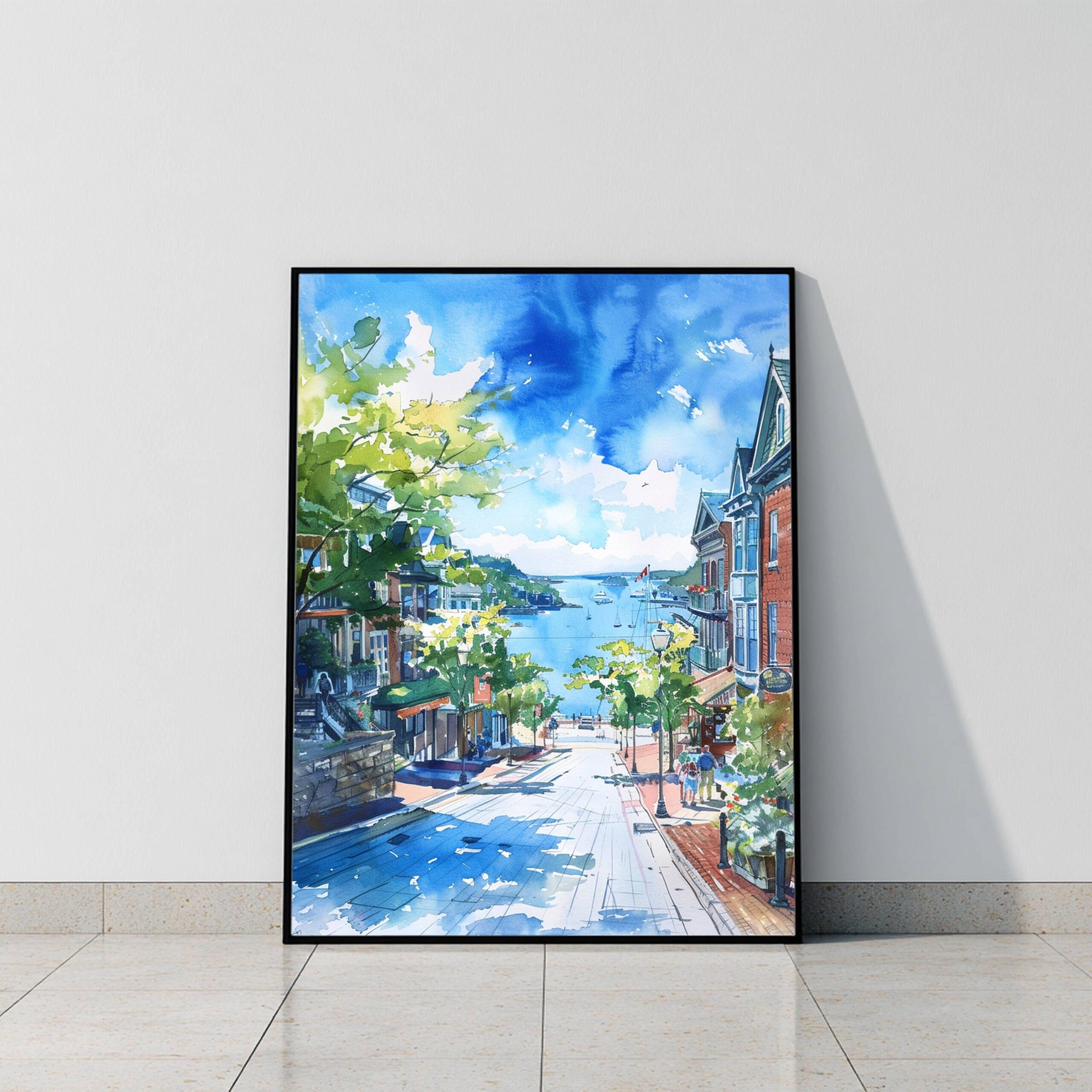 Halifax Canada North America Watercolor: Travel Art Poster Print - Image 9