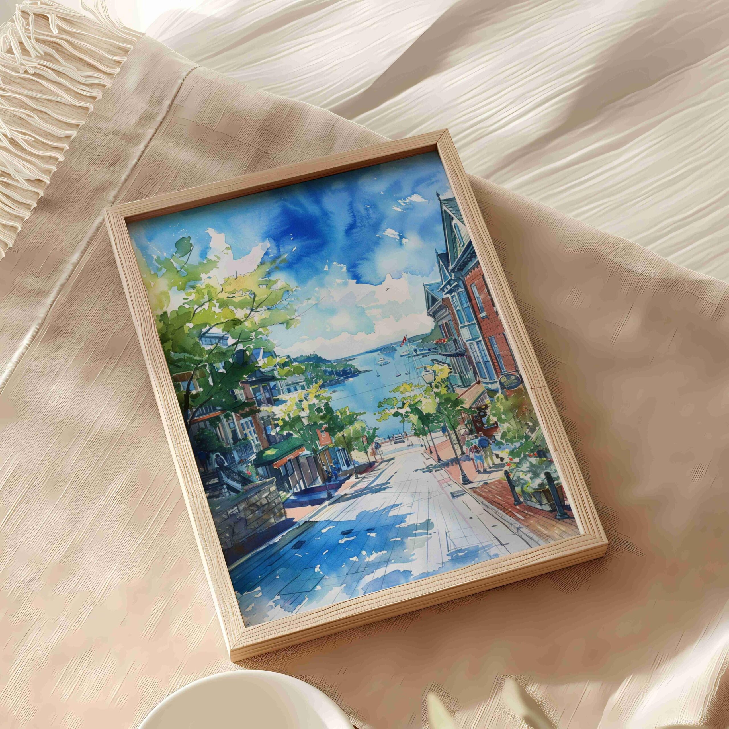 Halifax Canada North America Watercolor: Travel Art Poster Print - Image 5