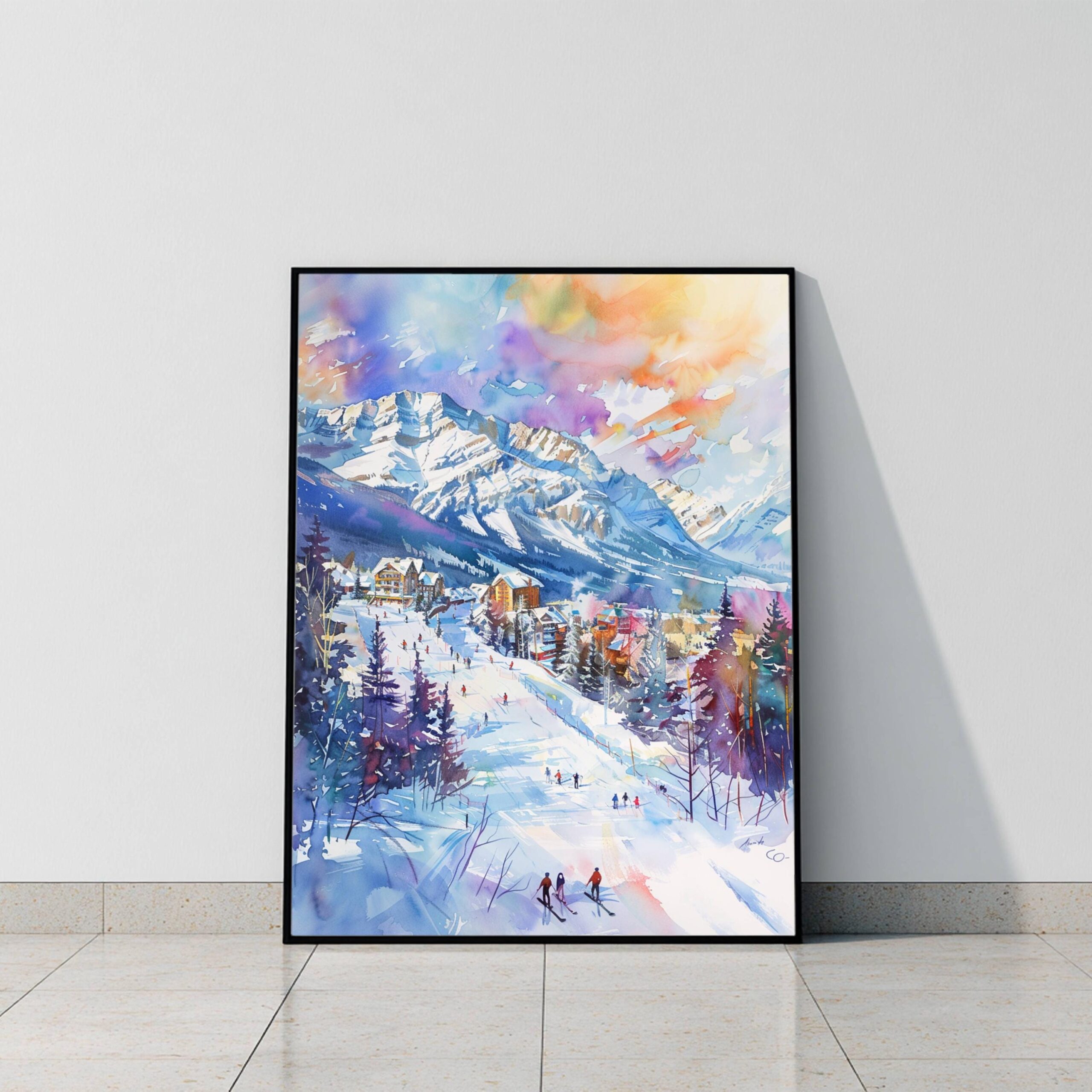 Jasper Canada North America Watercolor Print: Travel Art Poster - Image 9