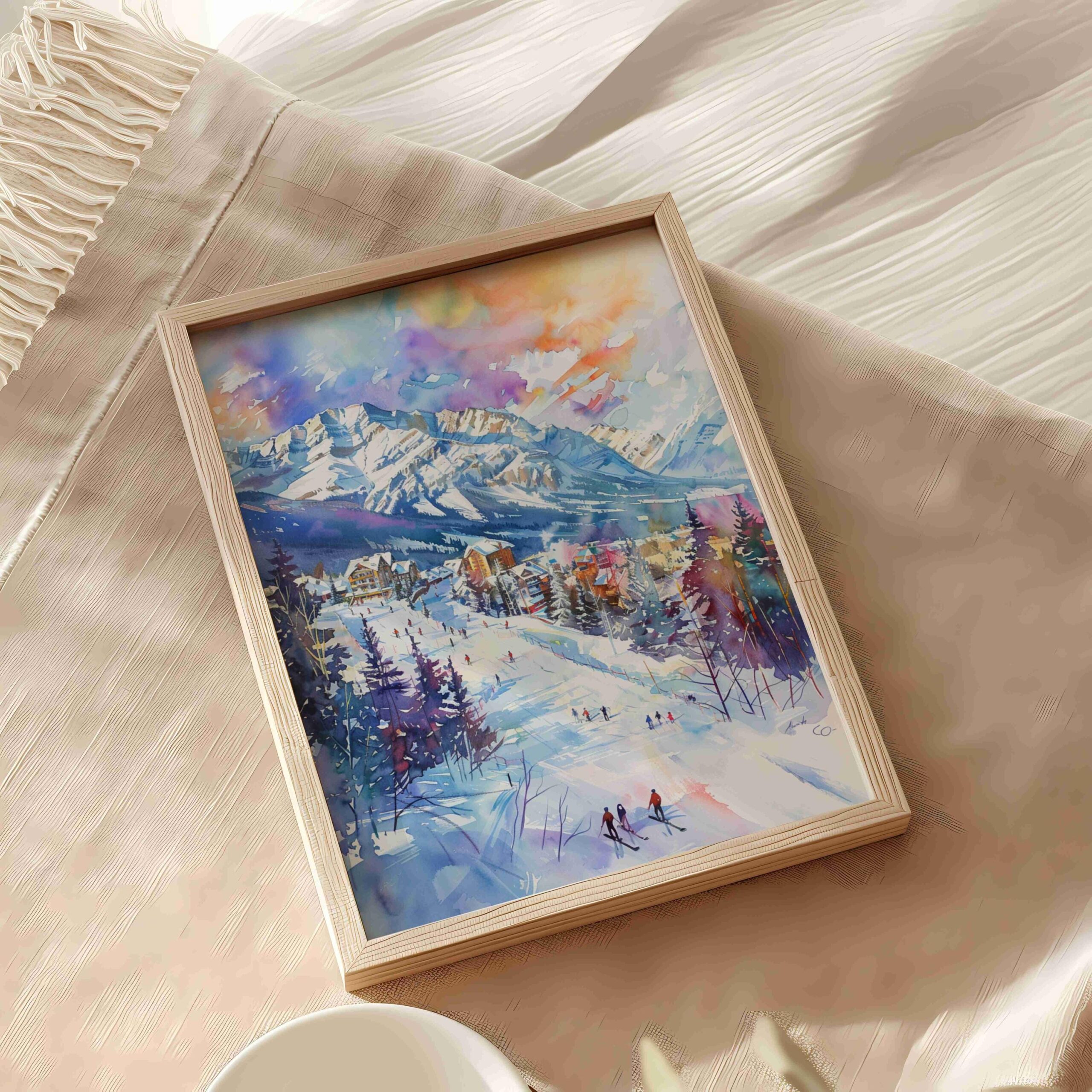 Jasper Canada North America Watercolor Print: Travel Art Poster - Image 5