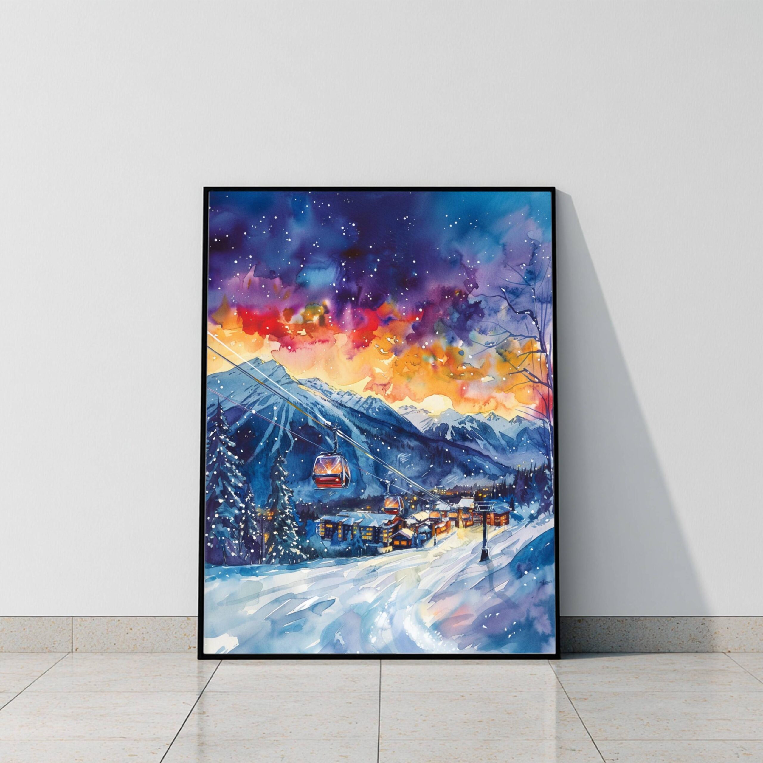 Fernie Canada North America Watercolor Print: Travel Art Poster - Image 9