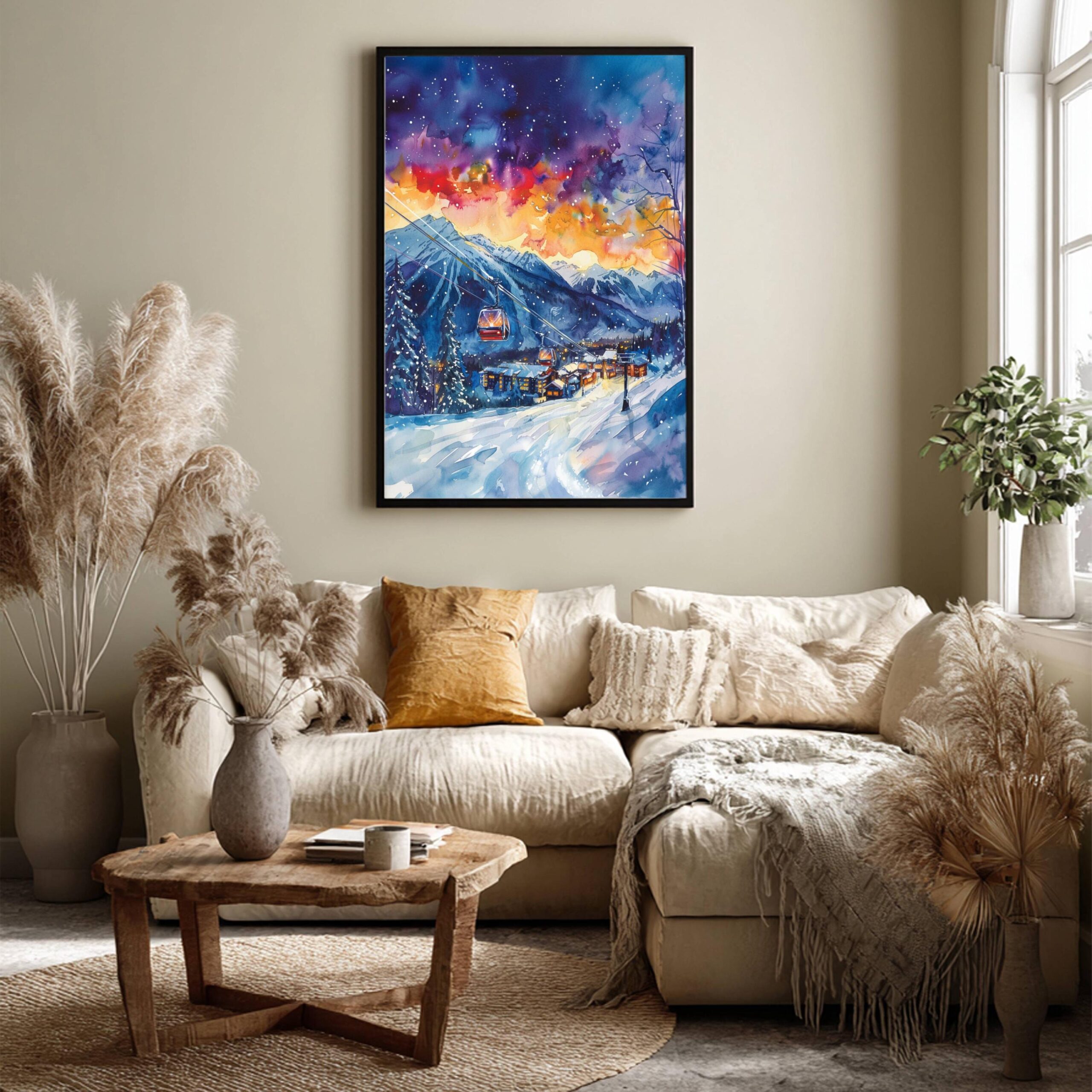 Fernie Canada North America Watercolor Print: Travel Art Poster - Image 3