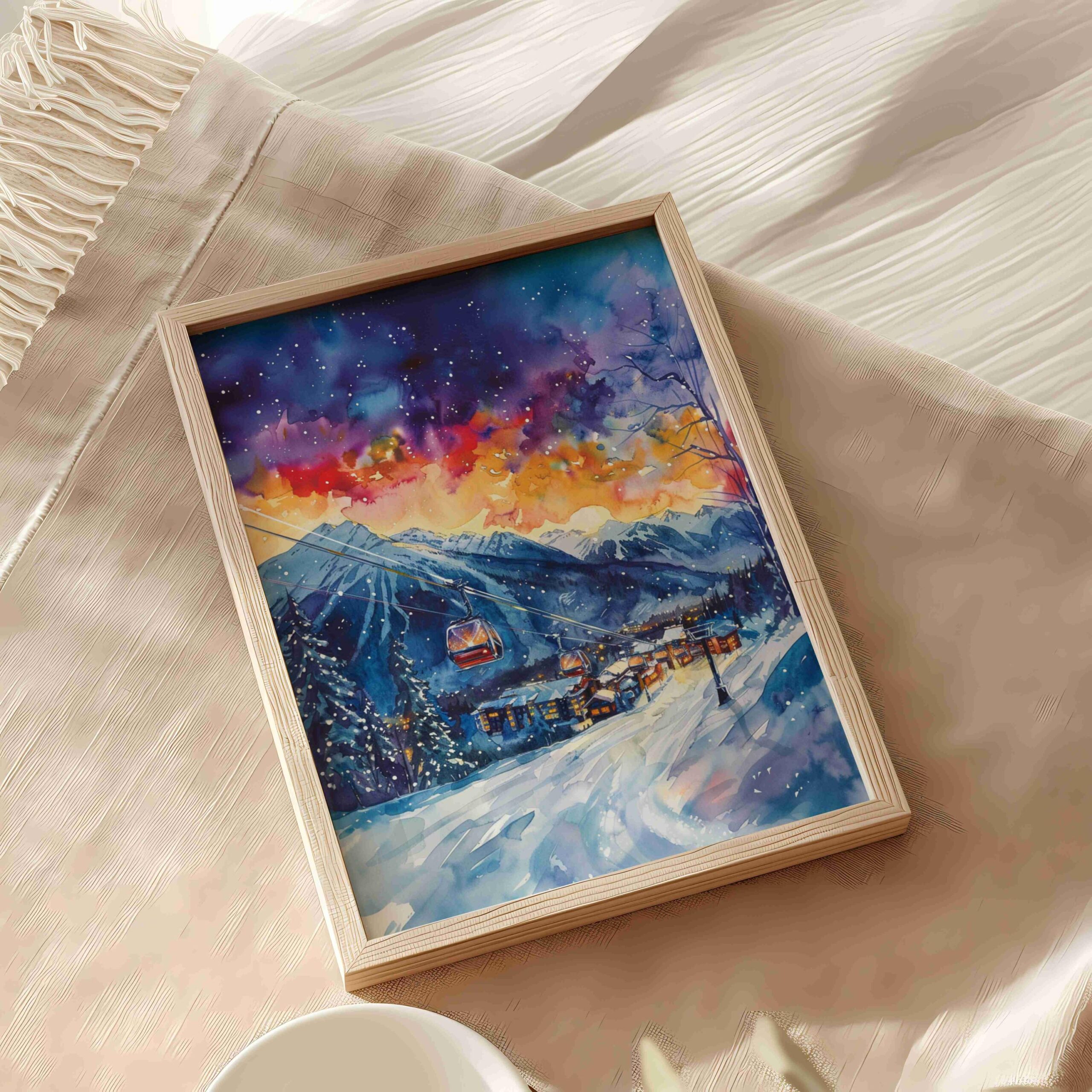Fernie Canada North America Watercolor Print: Travel Art Poster - Image 5