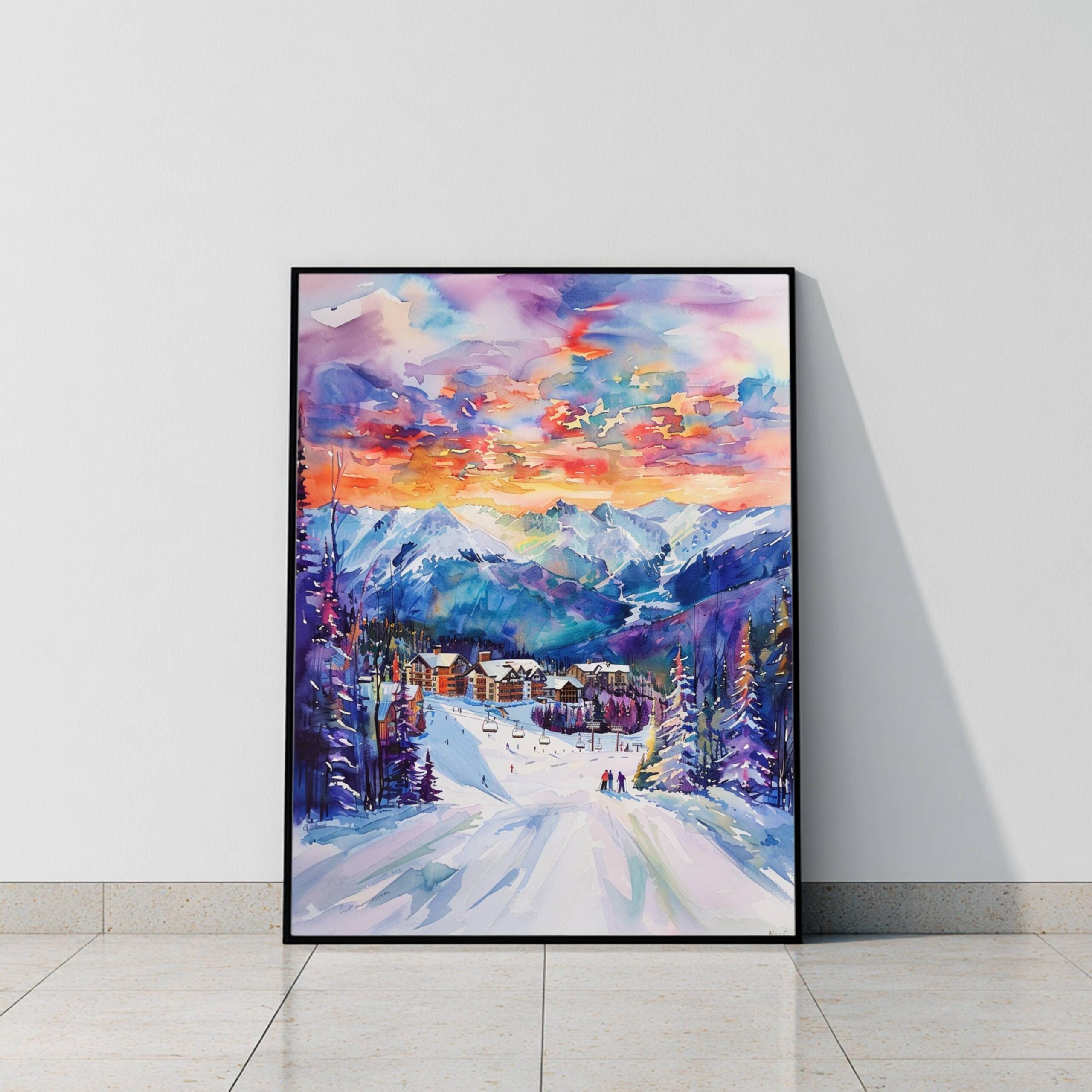 Kicking Horse Canada Watercolor Print: North America Travel Art Poster - Image 9