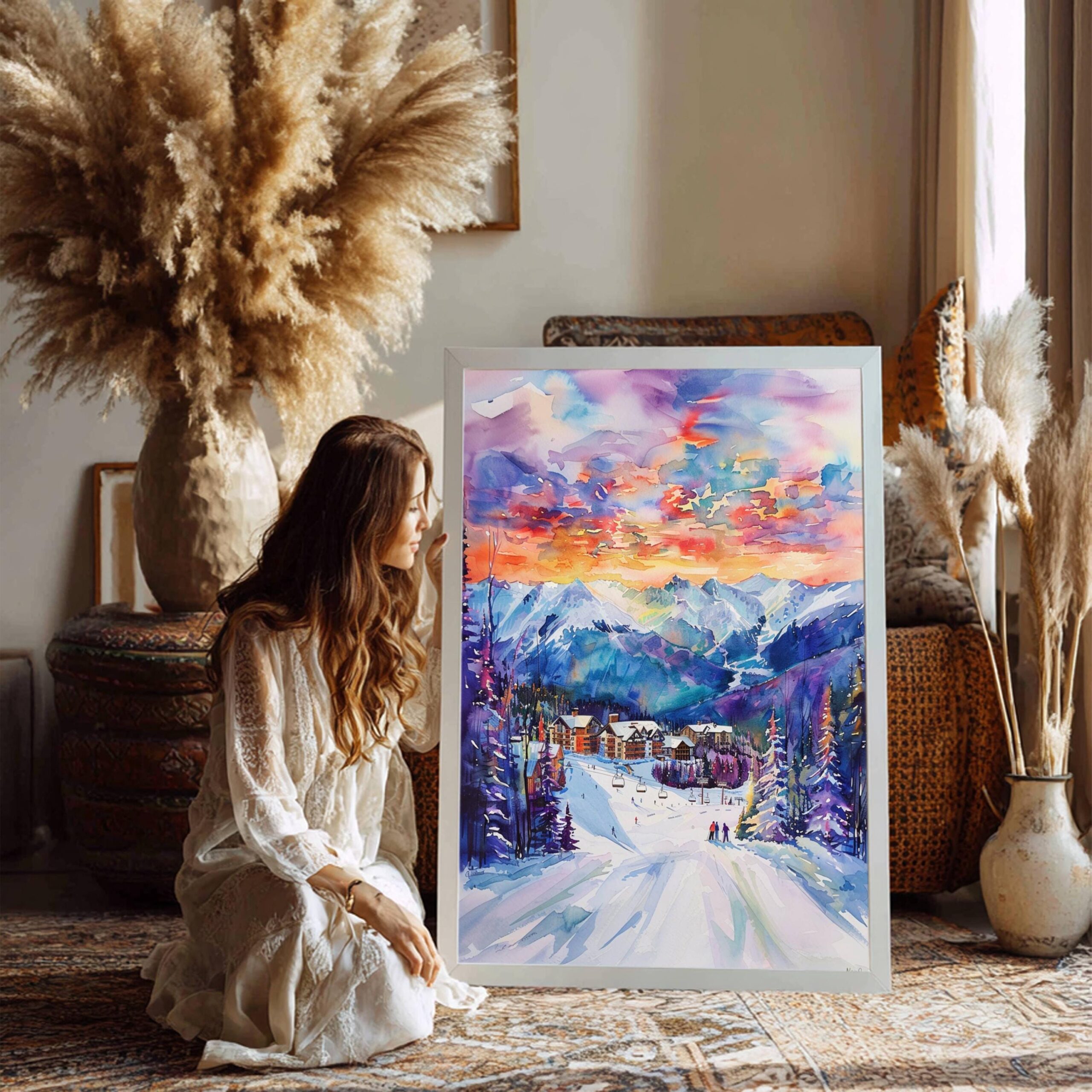 Kicking Horse Canada Watercolor Print: North America Travel Art Poster - Image 8