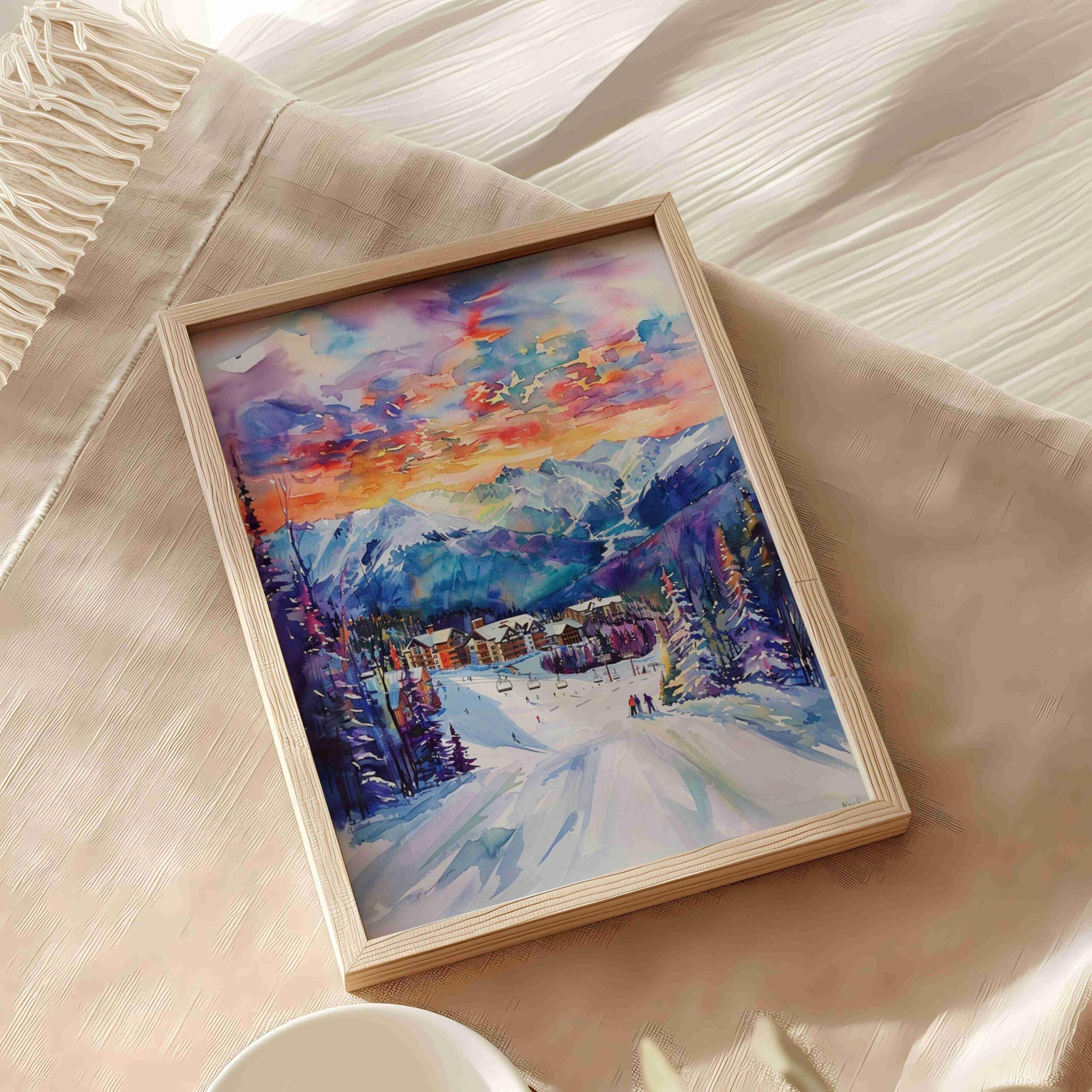 Kicking Horse Canada Watercolor Print: North America Travel Art Poster - Image 5