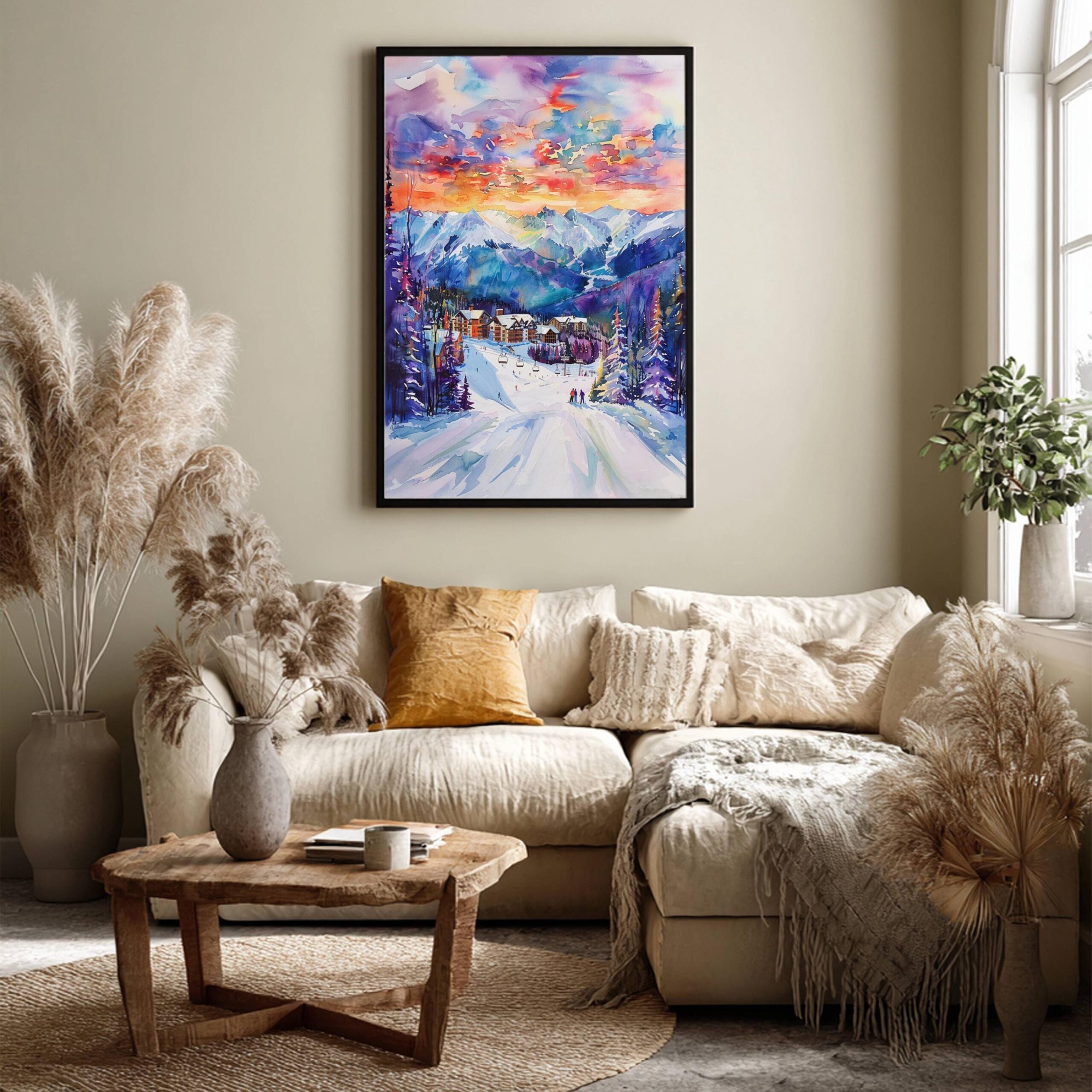 Kicking Horse Canada Watercolor Print: North America Travel Art Poster - Image 3