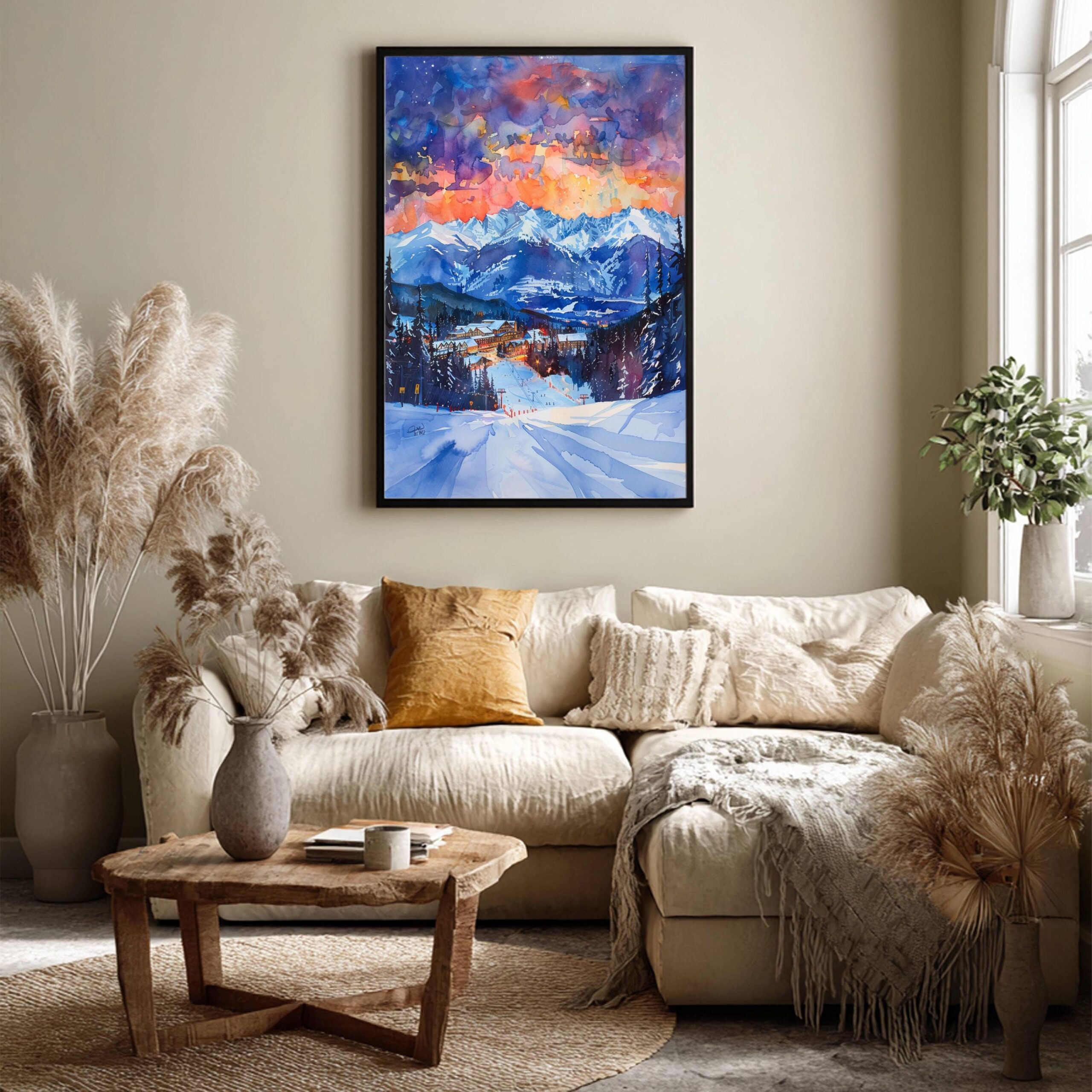 Revelstoke Canada North America Watercolor: Travel Art Poster Print - Image 3