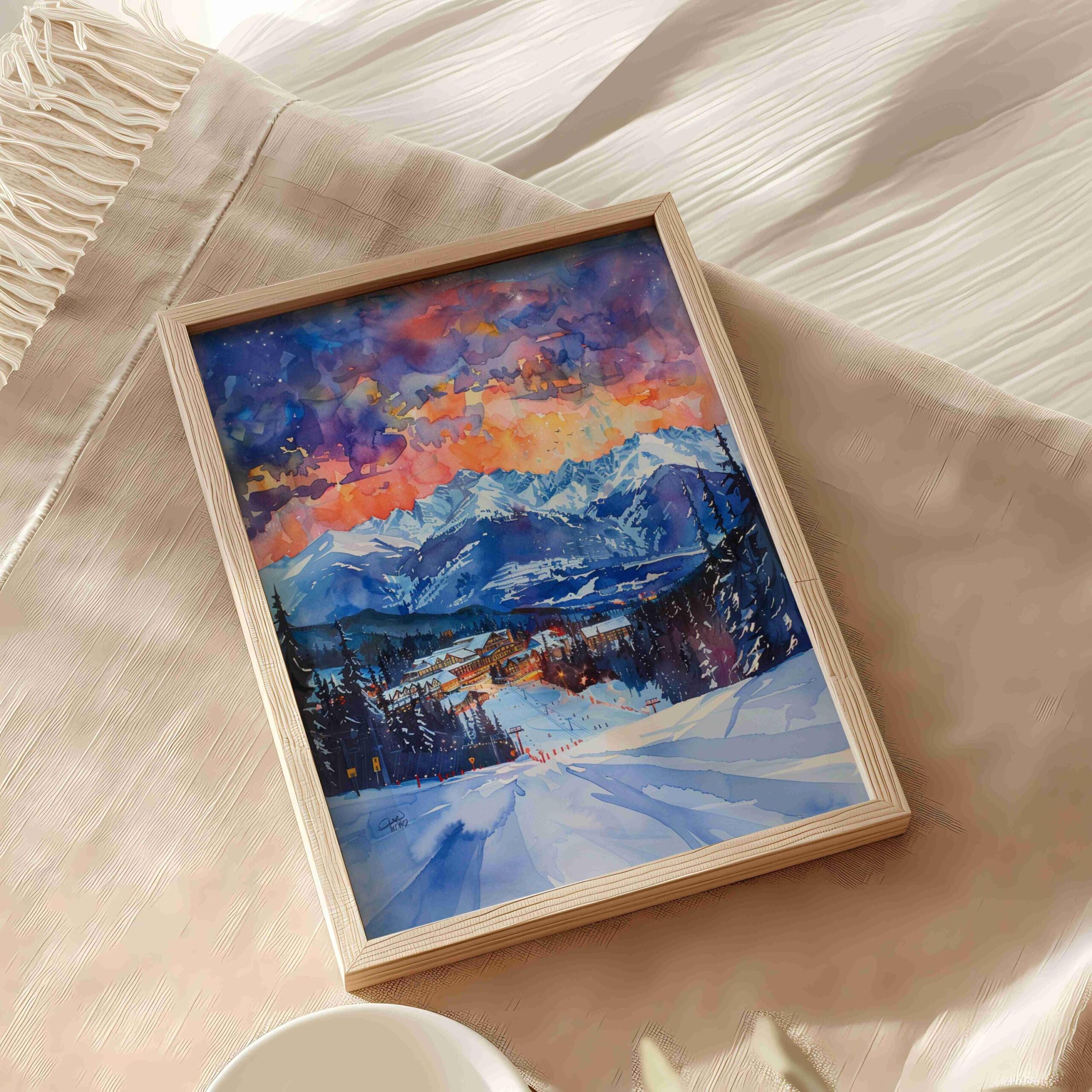 Revelstoke Canada North America Watercolor: Travel Art Poster Print - Image 5