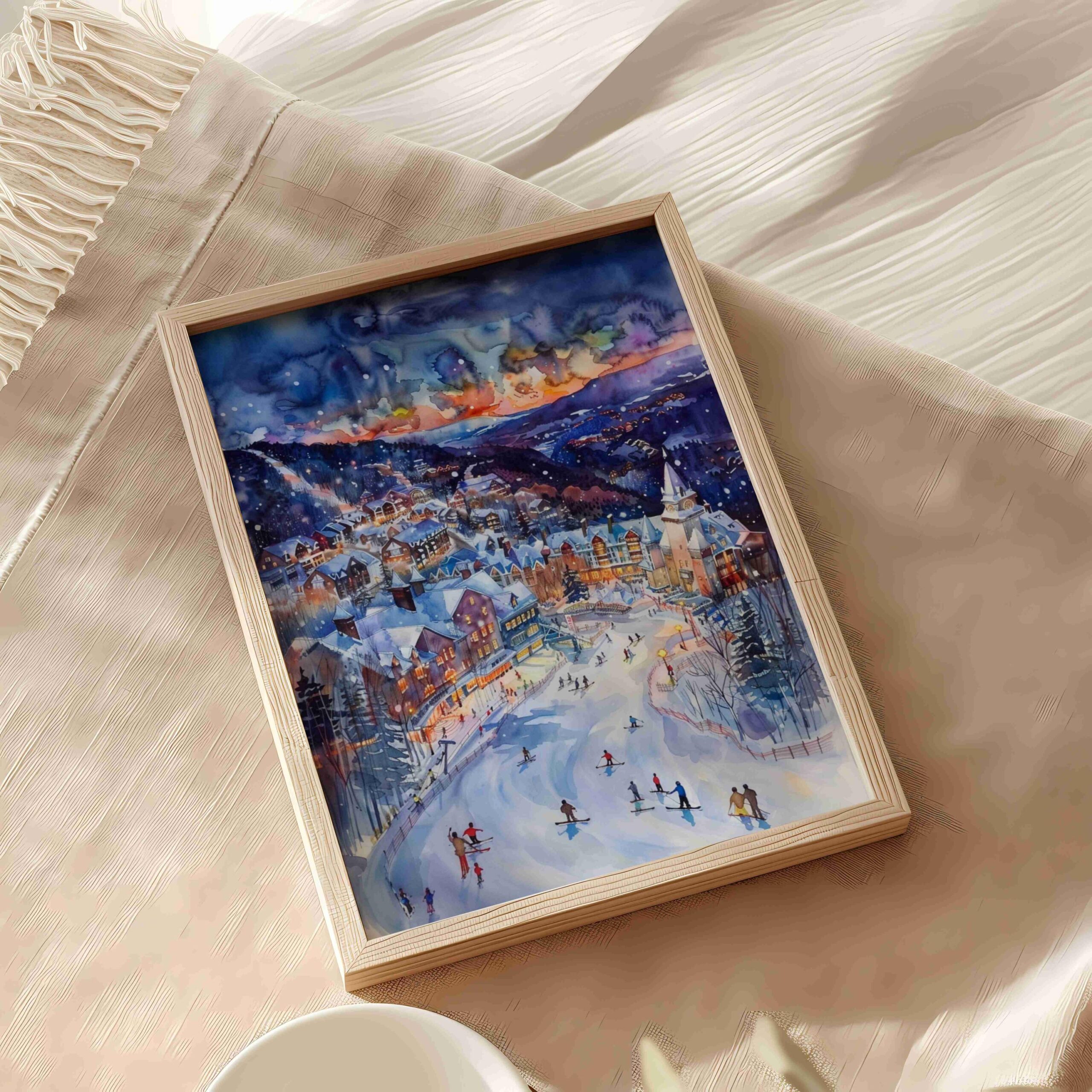 Mont-Tremblant Canada North America Watercolor: Travel Art Poster Print - Image 5