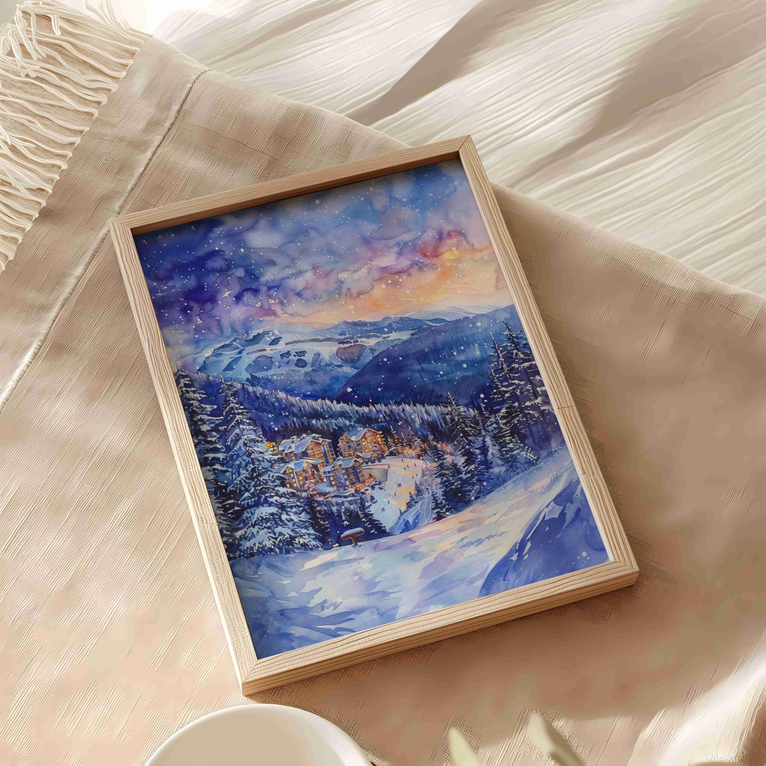 Whistler Canada North America Watercolor: Travel Art Poster Print - Image 5
