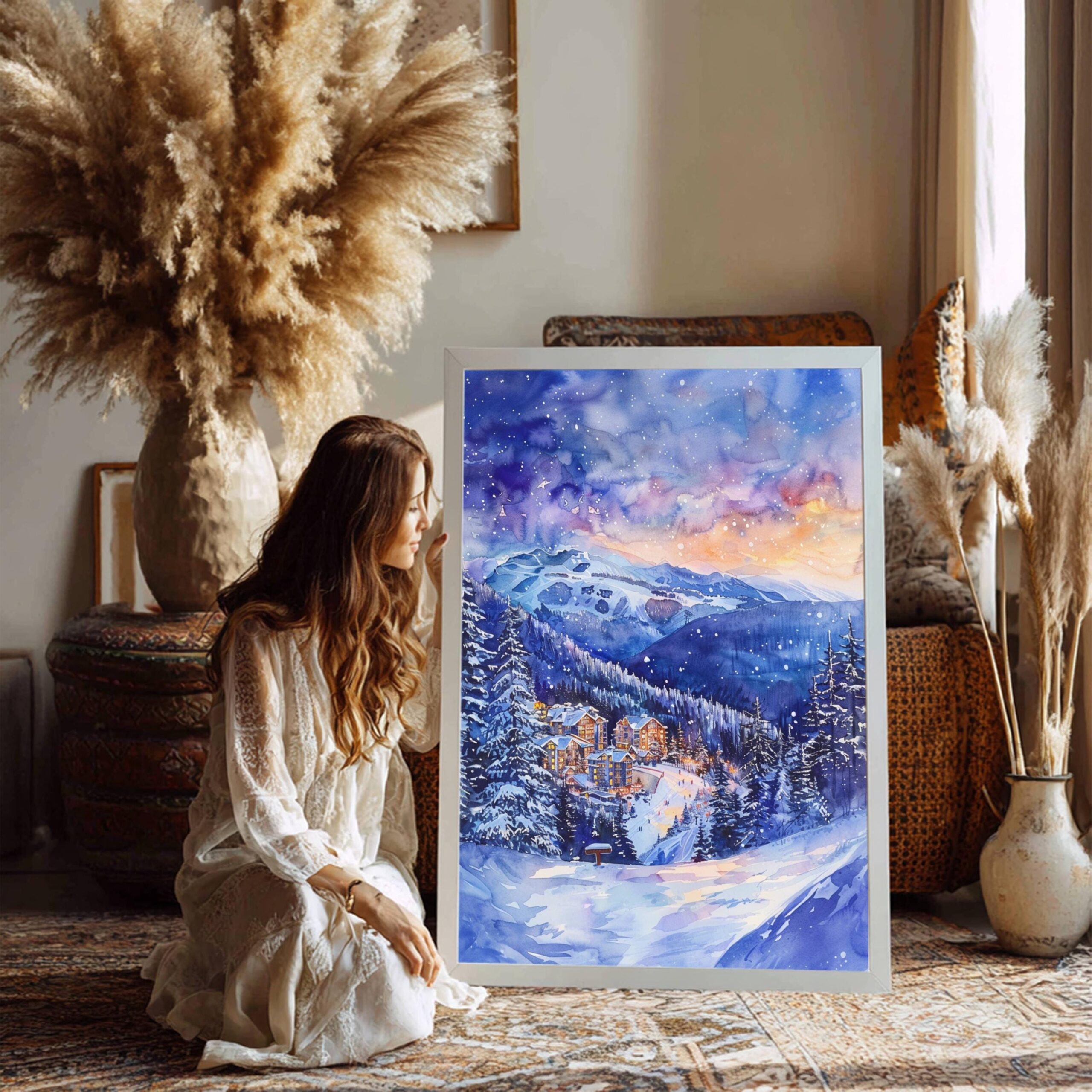 Whistler Canada North America Watercolor: Travel Art Poster Print - Image 8
