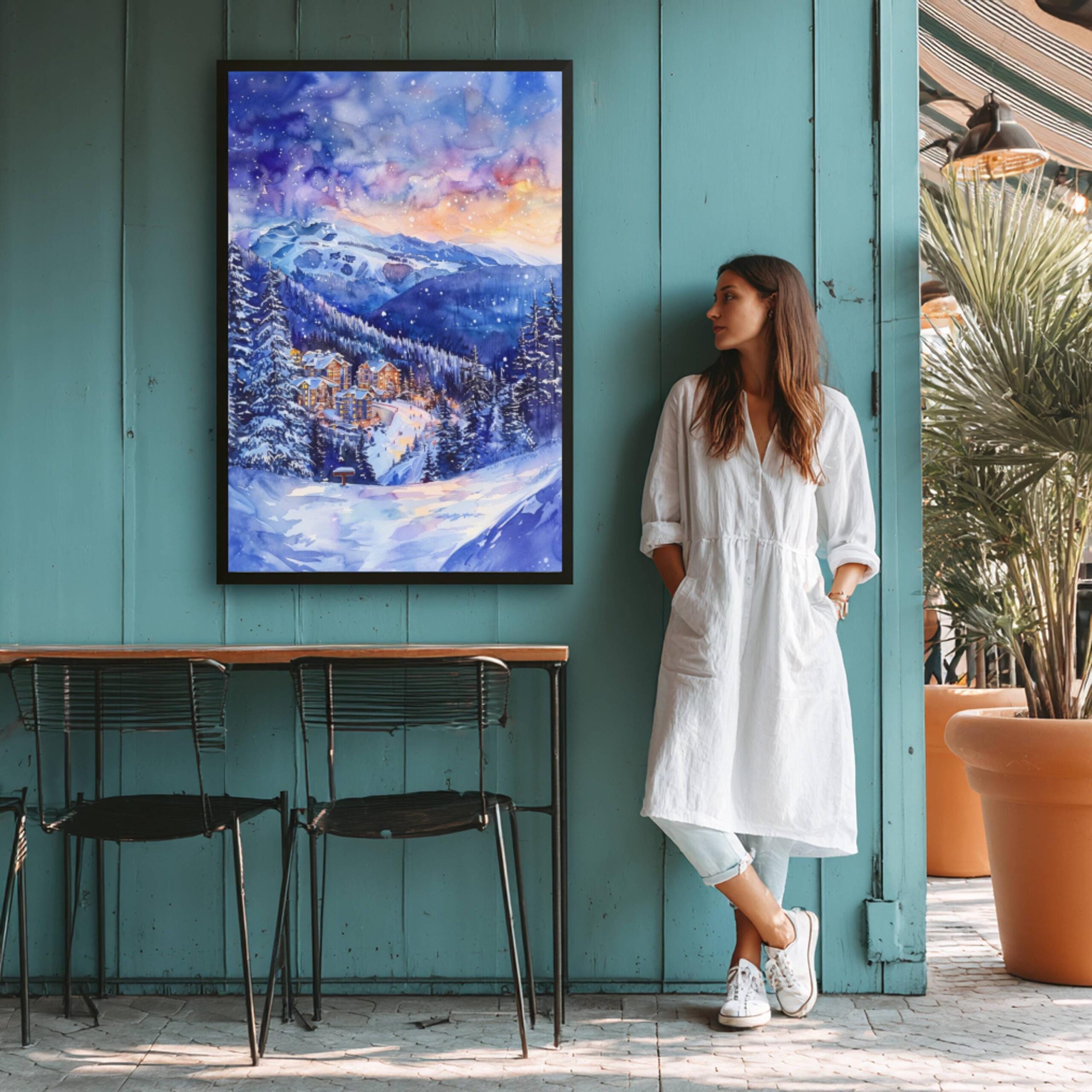 Whistler Canada North America Watercolor: Travel Art Poster Print - Image 6