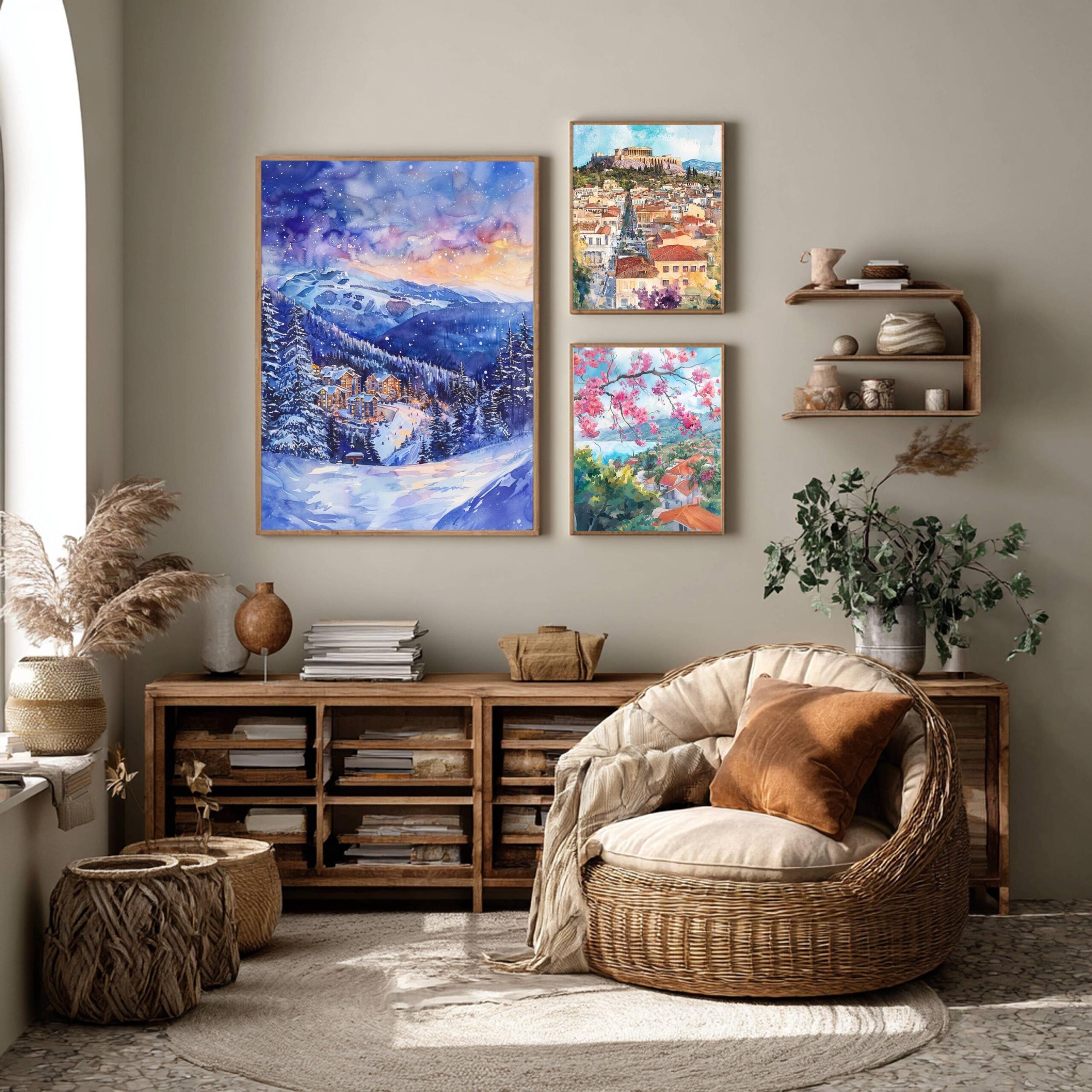 Whistler Canada North America Watercolor: Travel Art Poster Print - Image 2