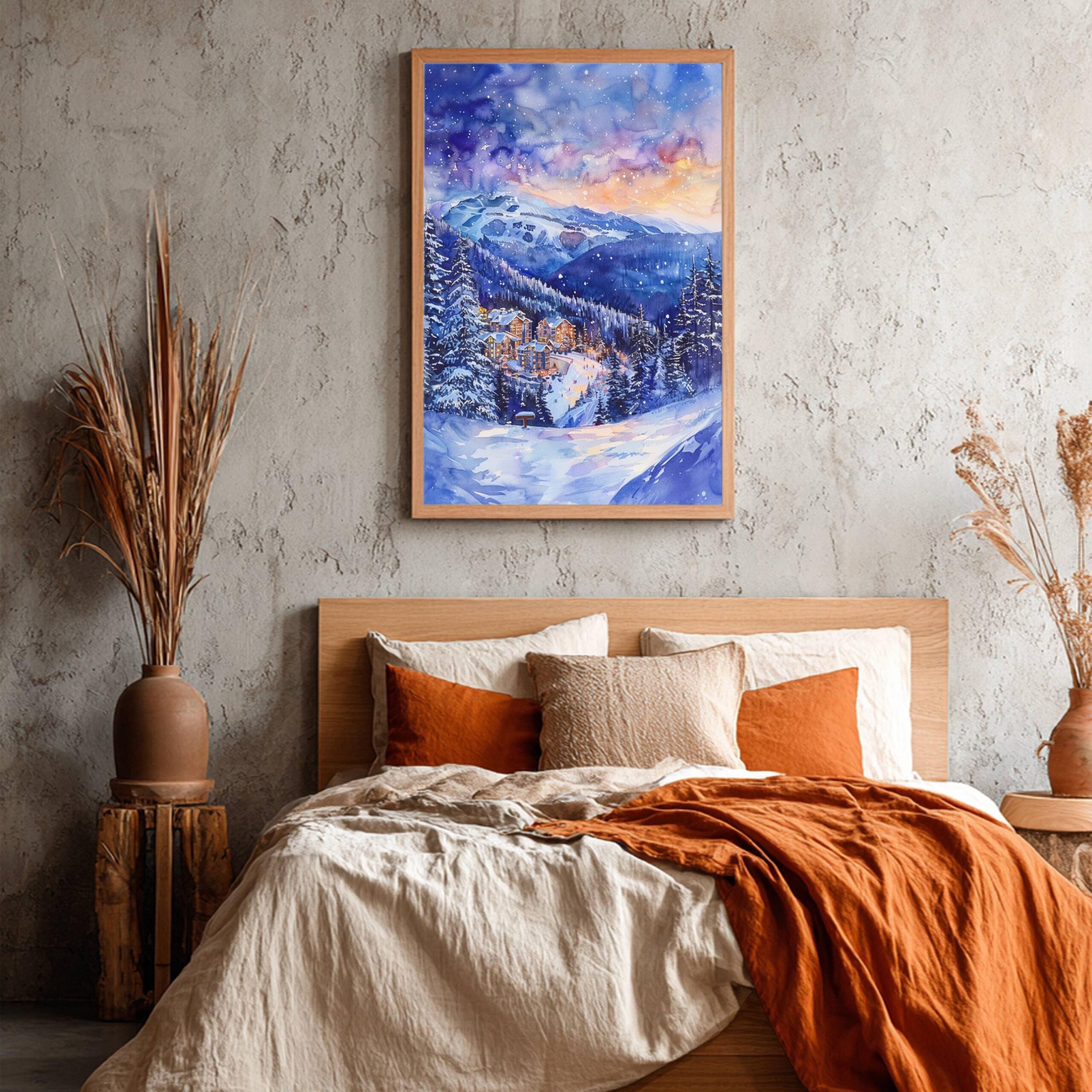 Whistler Canada North America Watercolor: Travel Art Poster Print - Image 4