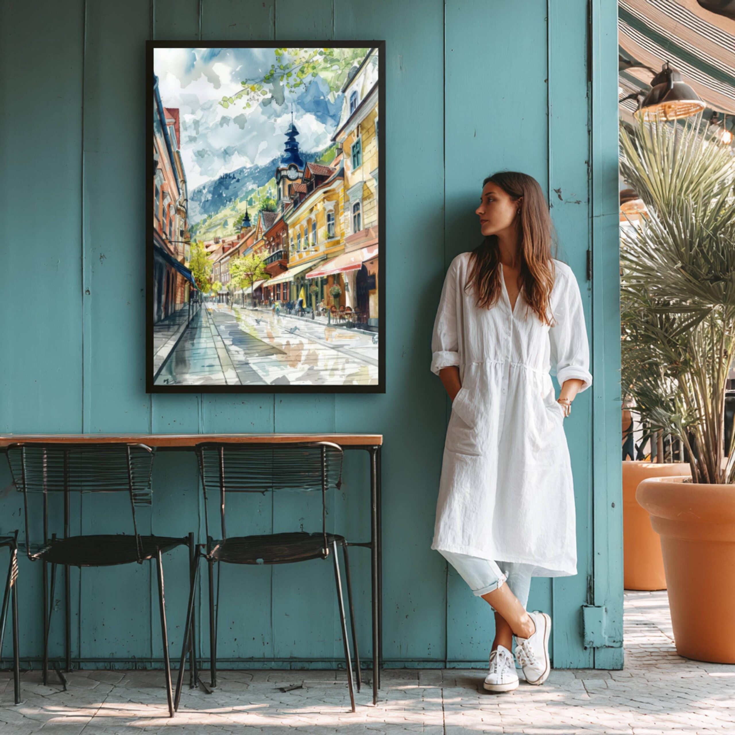 Brasov Romania Watercolor Art Print: Europe Travel Art Poster - Image 8