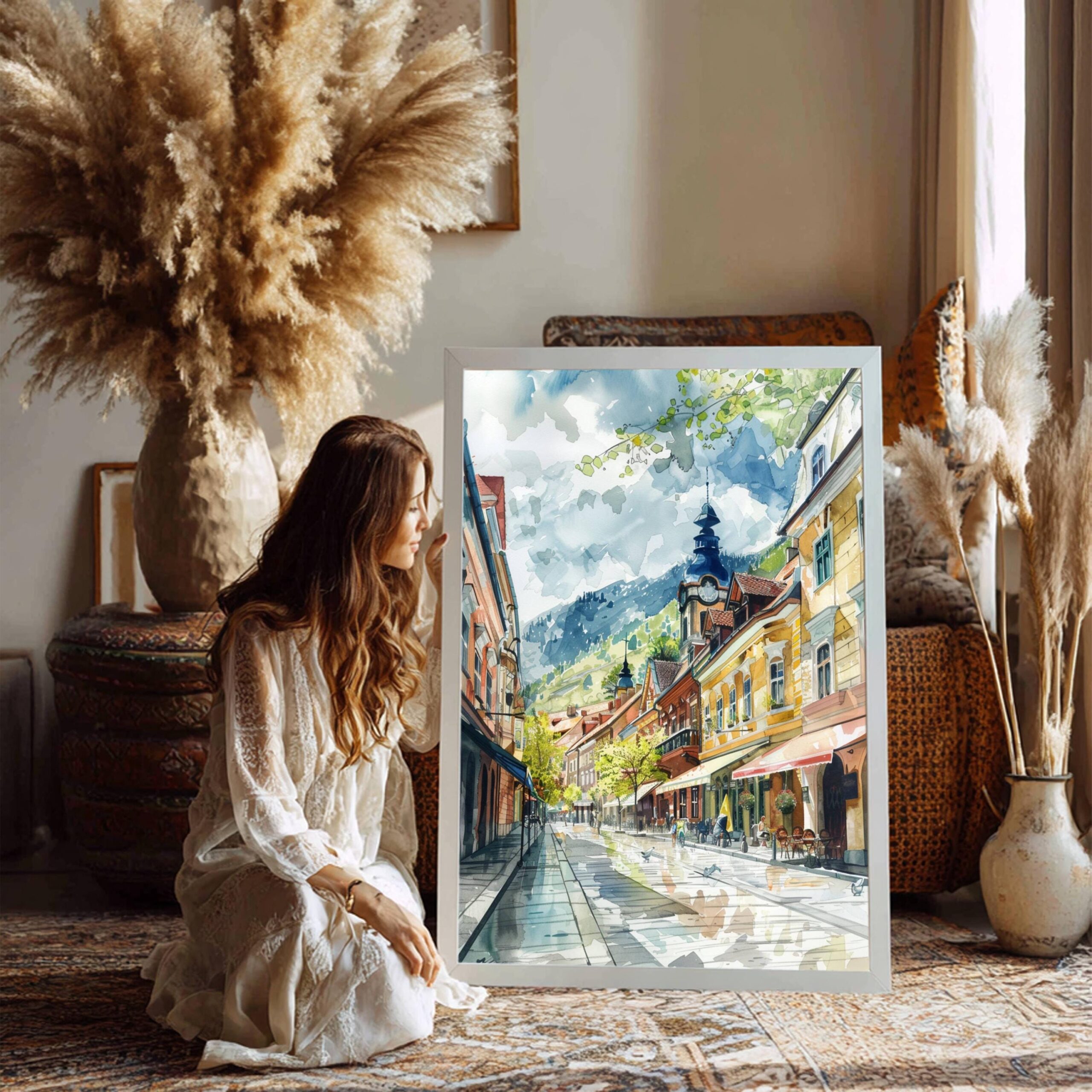 Brasov Romania Watercolor Art Print: Europe Travel Art Poster - Image 6