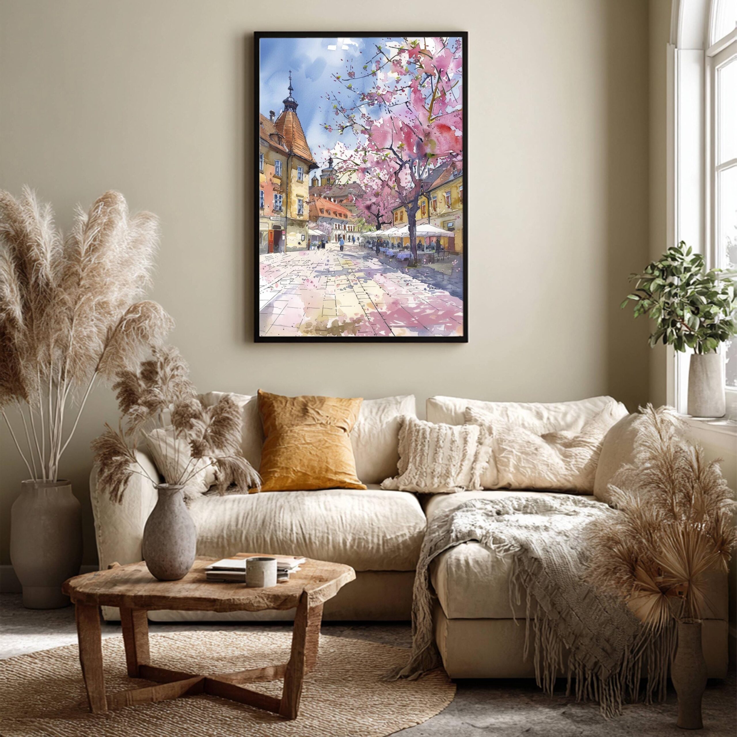 Sighisoara Romania Watercolor Art Print: Europe Travel Art Poster - Image 4