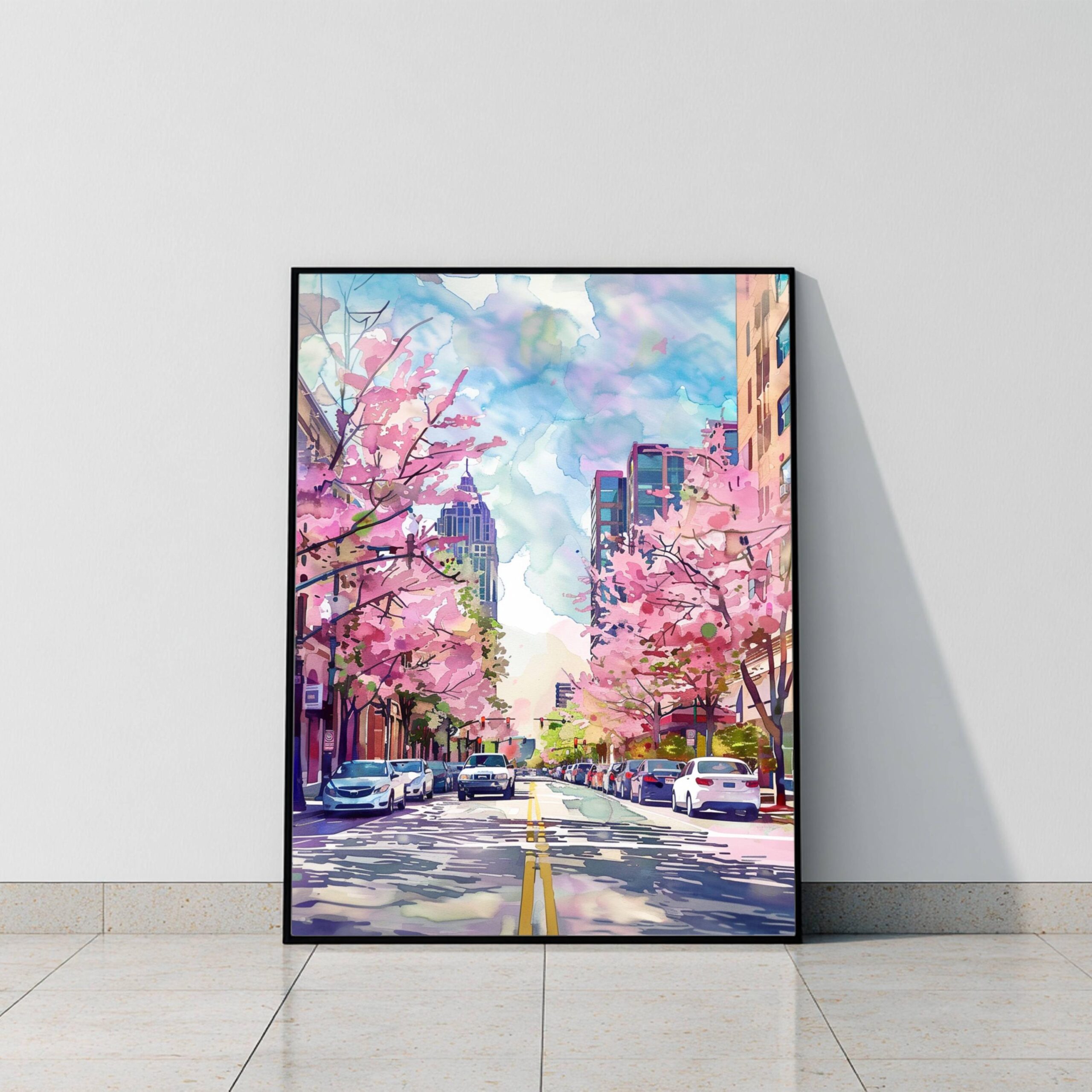 Atlanta Georgia USA Watercolor: Travel Art Poster - Image 9