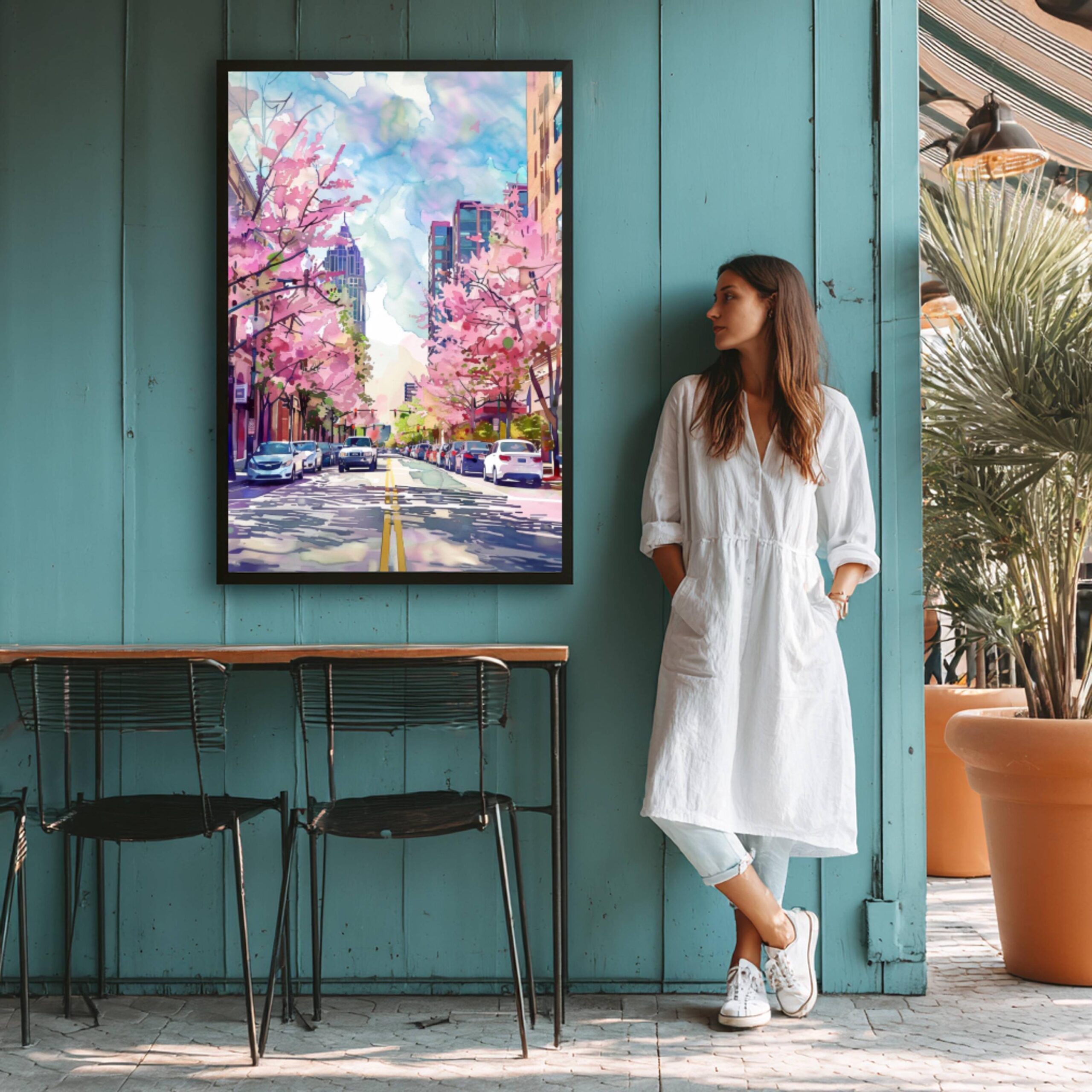 Atlanta Georgia USA Watercolor: Travel Art Poster - Image 6
