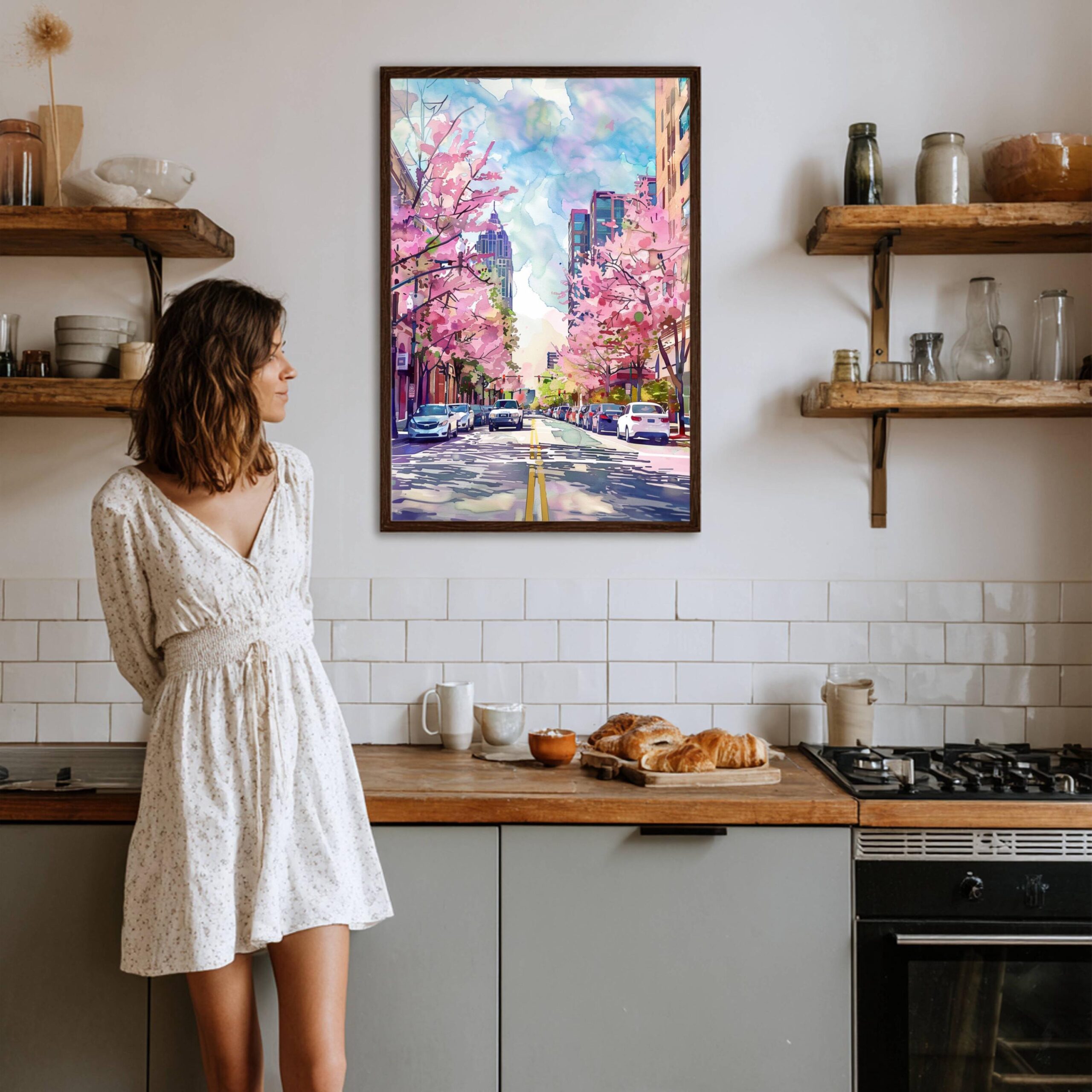 Atlanta Georgia USA Watercolor: Travel Art Poster - Image 8