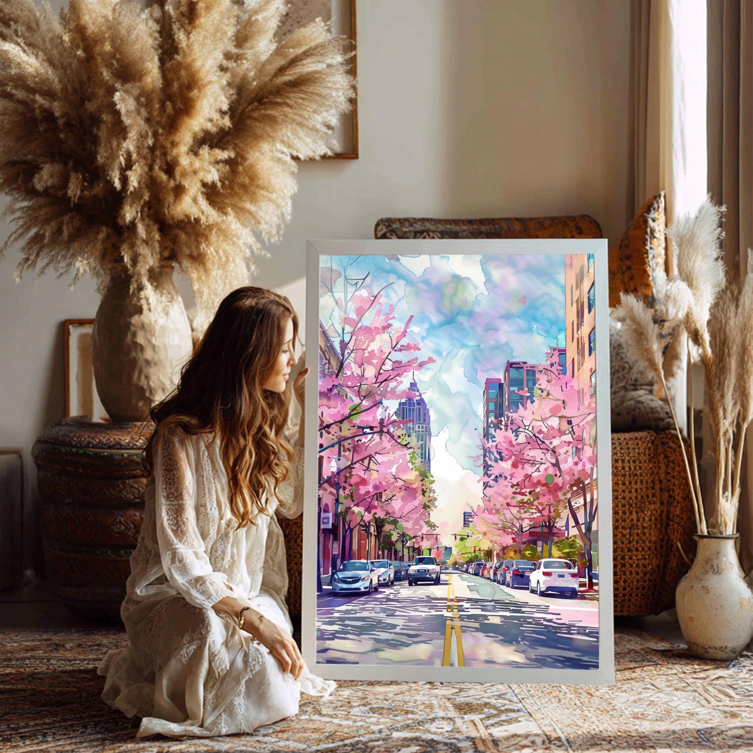 Atlanta Georgia USA Watercolor: Travel Art Poster - Image 7