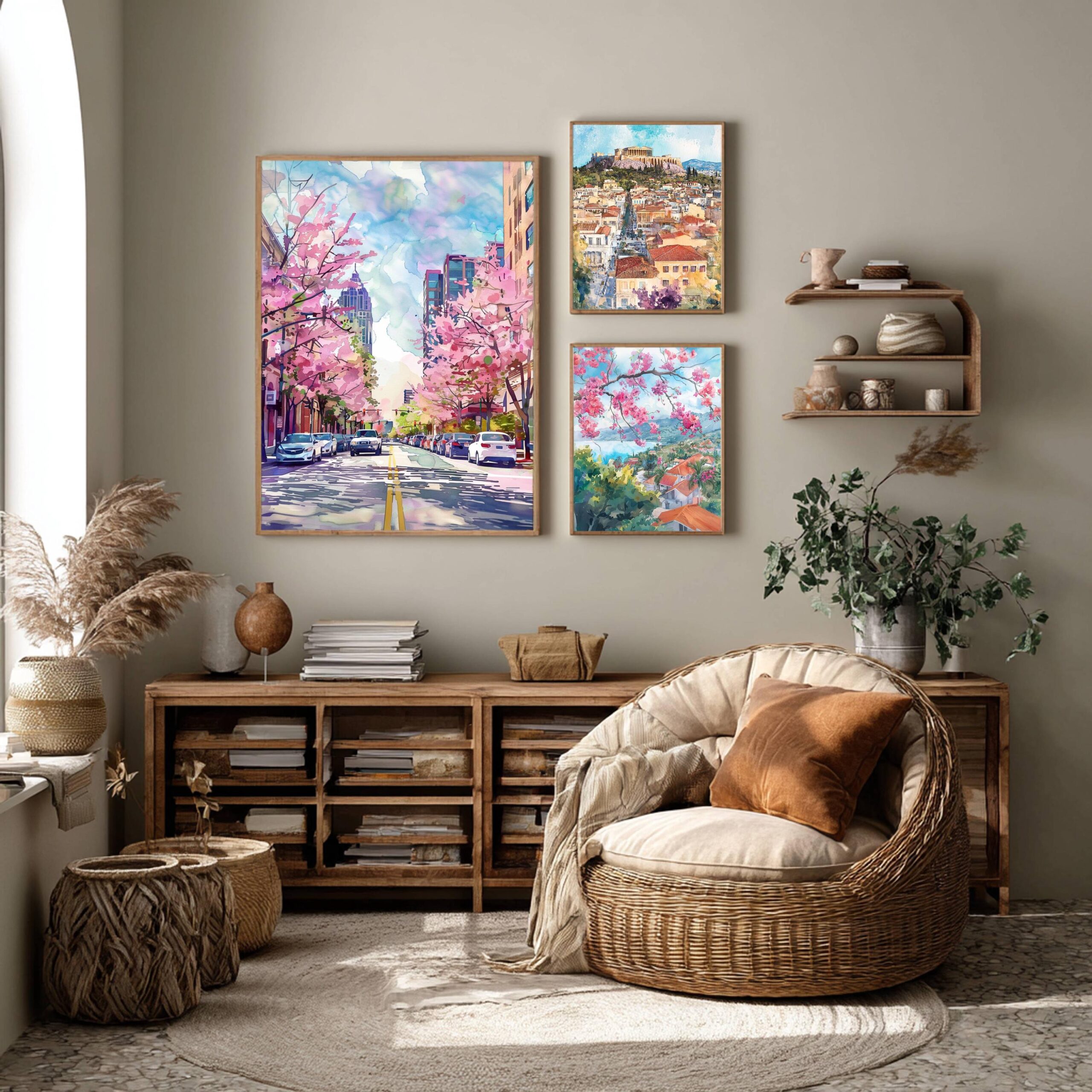 Atlanta Georgia USA Watercolor: Travel Art Poster - Image 2