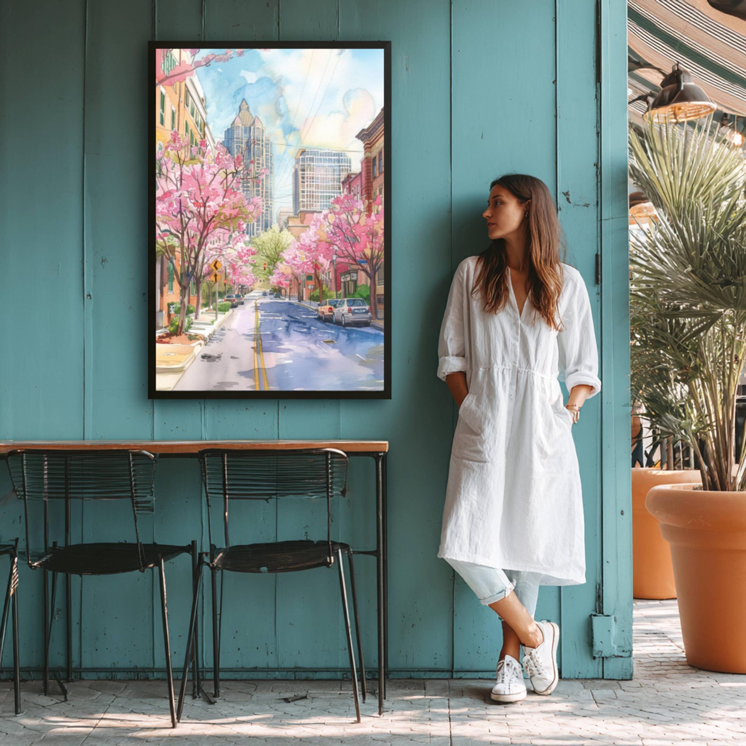 Atlanta Georgia USA Watercolor: Travel Art Poster - Image 6