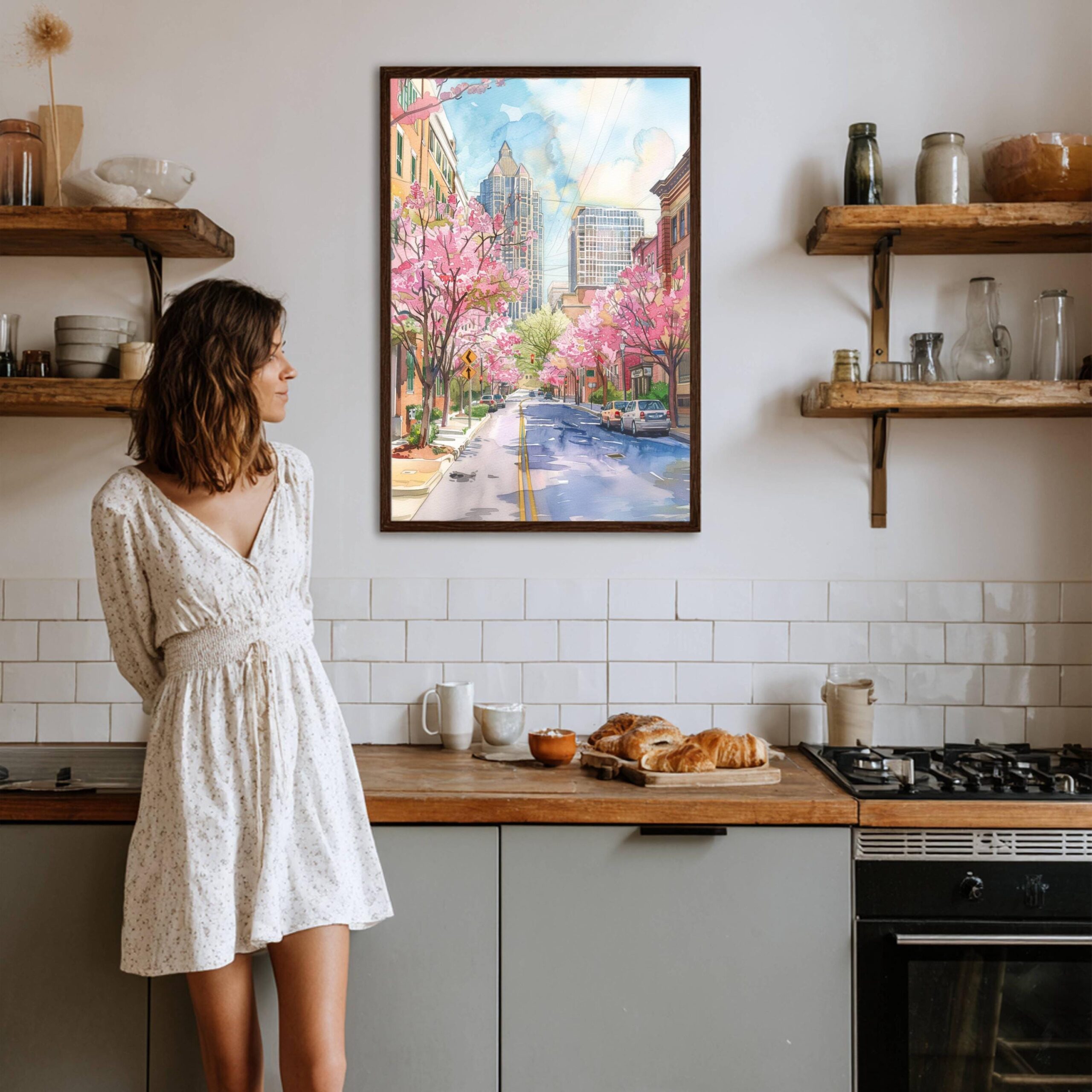 Atlanta Georgia USA Watercolor: Travel Art Poster - Image 8