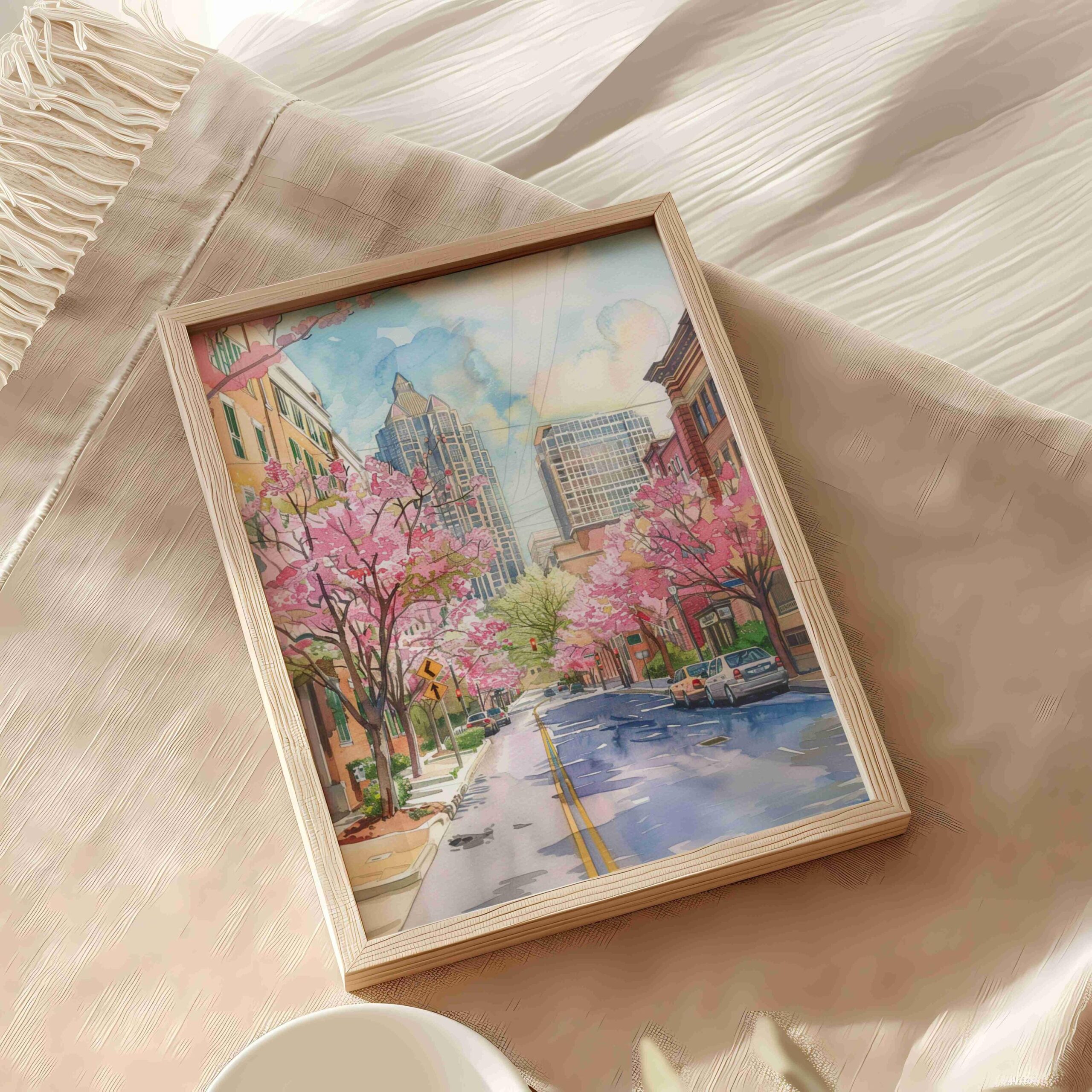 Atlanta Georgia USA Watercolor: Travel Art Poster - Image 5