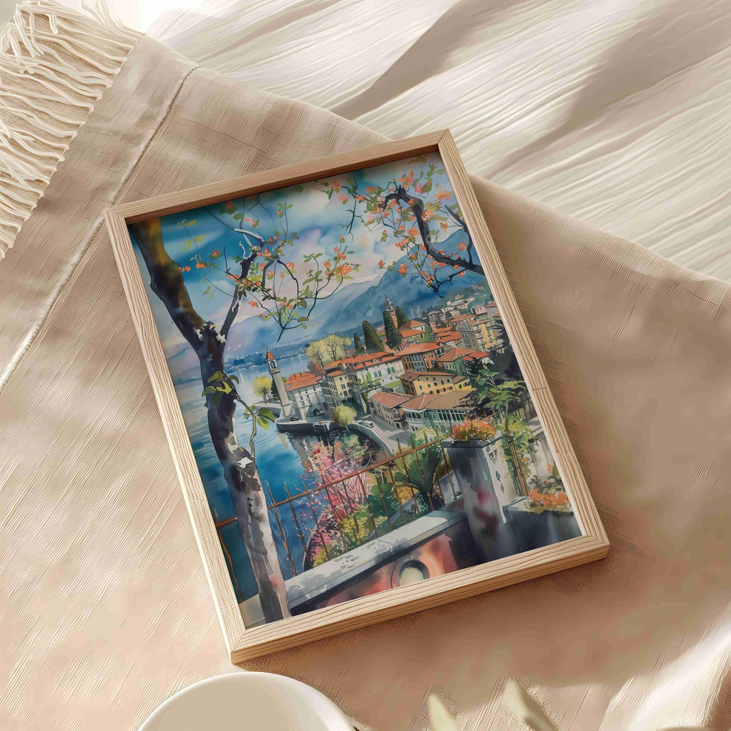 Stresa Italy Europe Watercolor Print: Travel Art Poster - Image 5