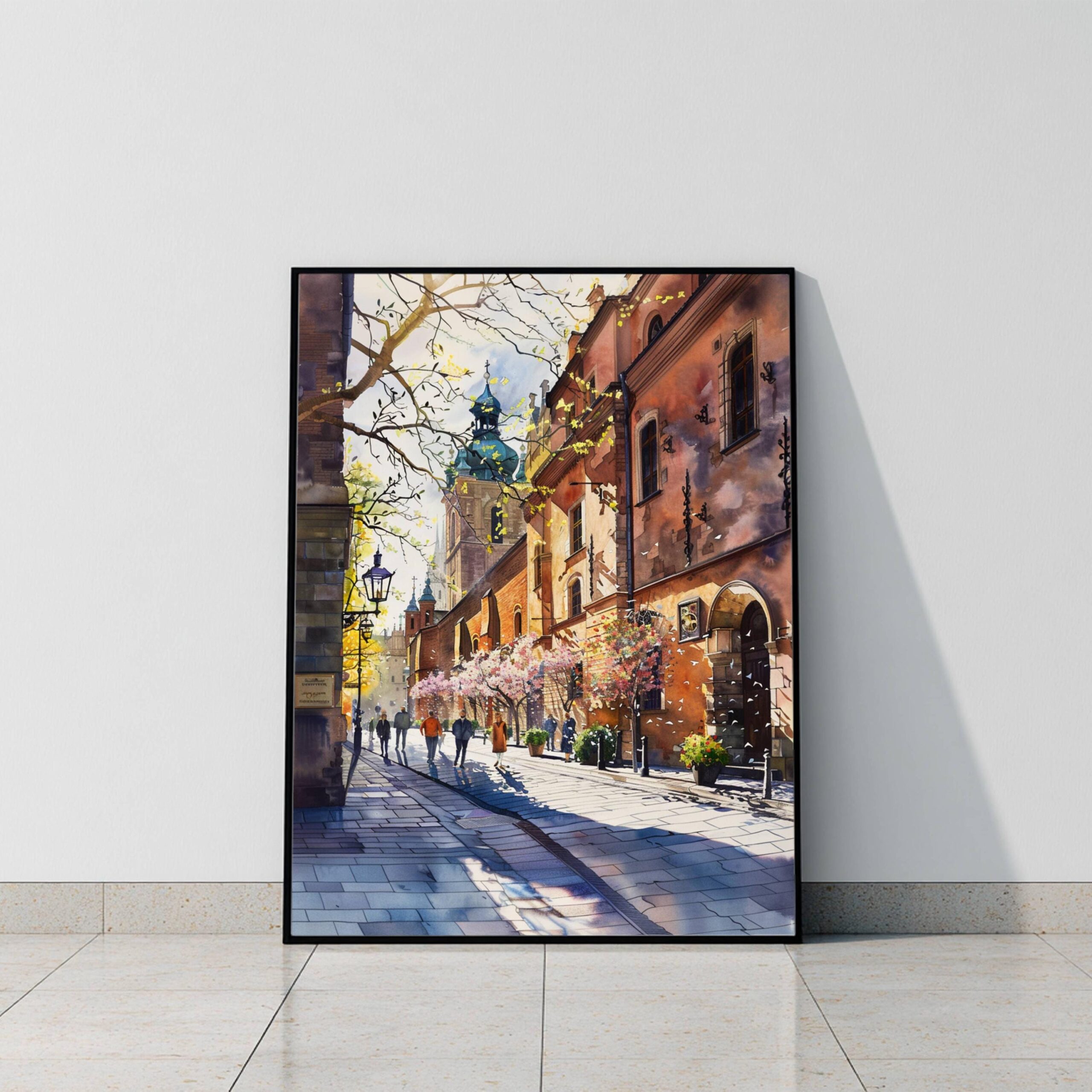 Krakow Poland Europe Watercolor Print: Vacation Travel Art Poster - Image 9