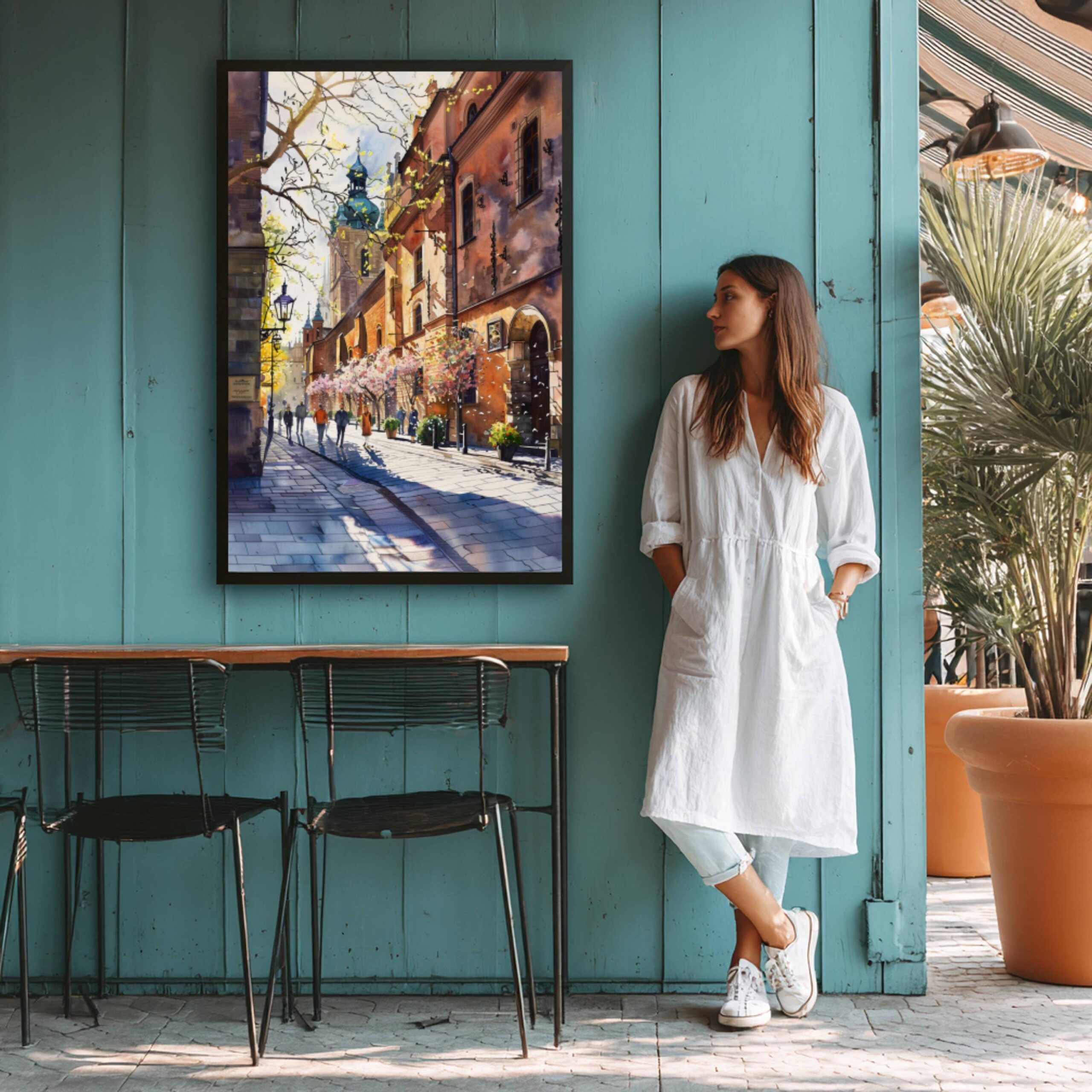 Krakow Poland Europe Watercolor Print: Vacation Travel Art Poster - Image 6