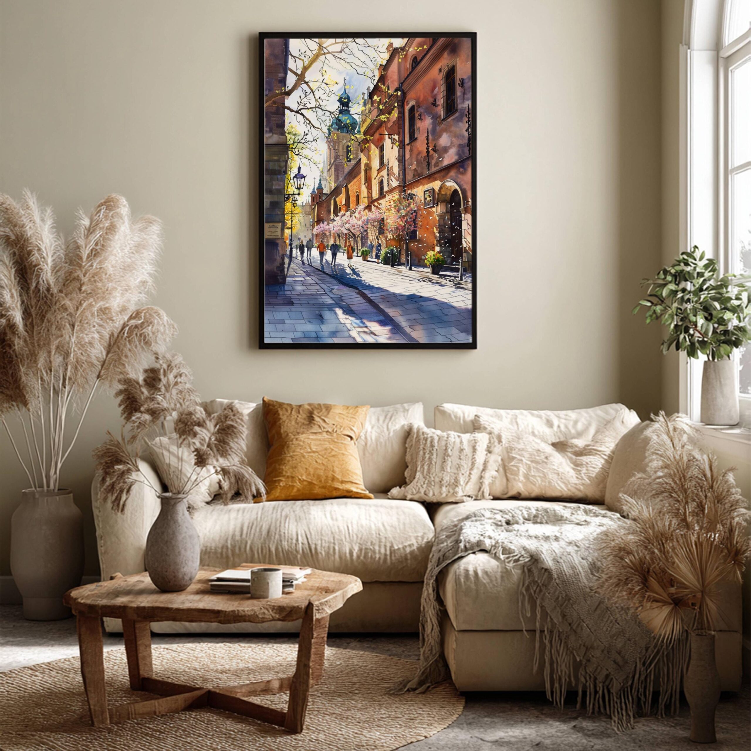Krakow Poland Europe Watercolor Print: Vacation Travel Art Poster - Image 3