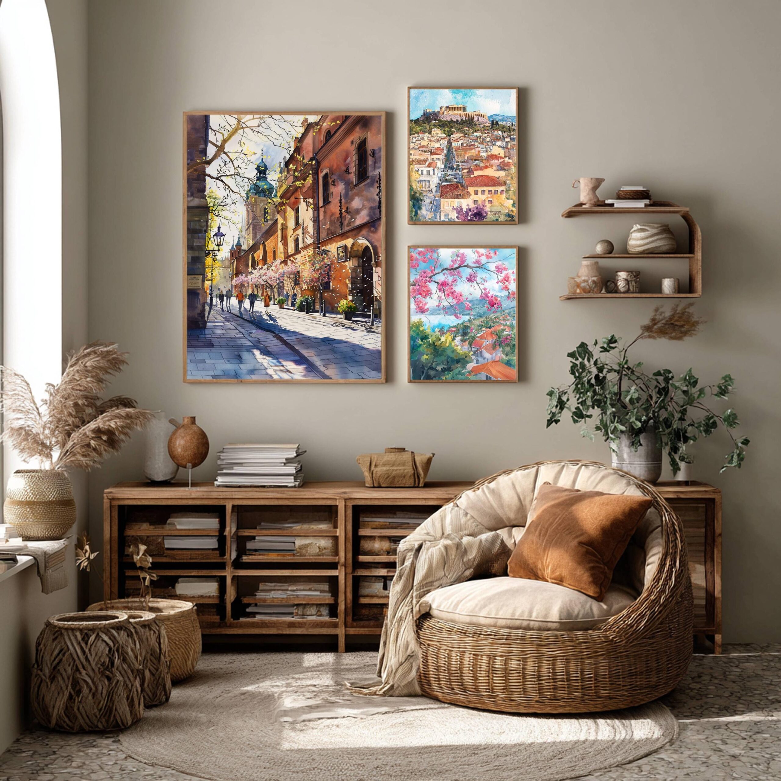 Krakow Poland Europe Watercolor Print: Vacation Travel Art Poster - Image 2