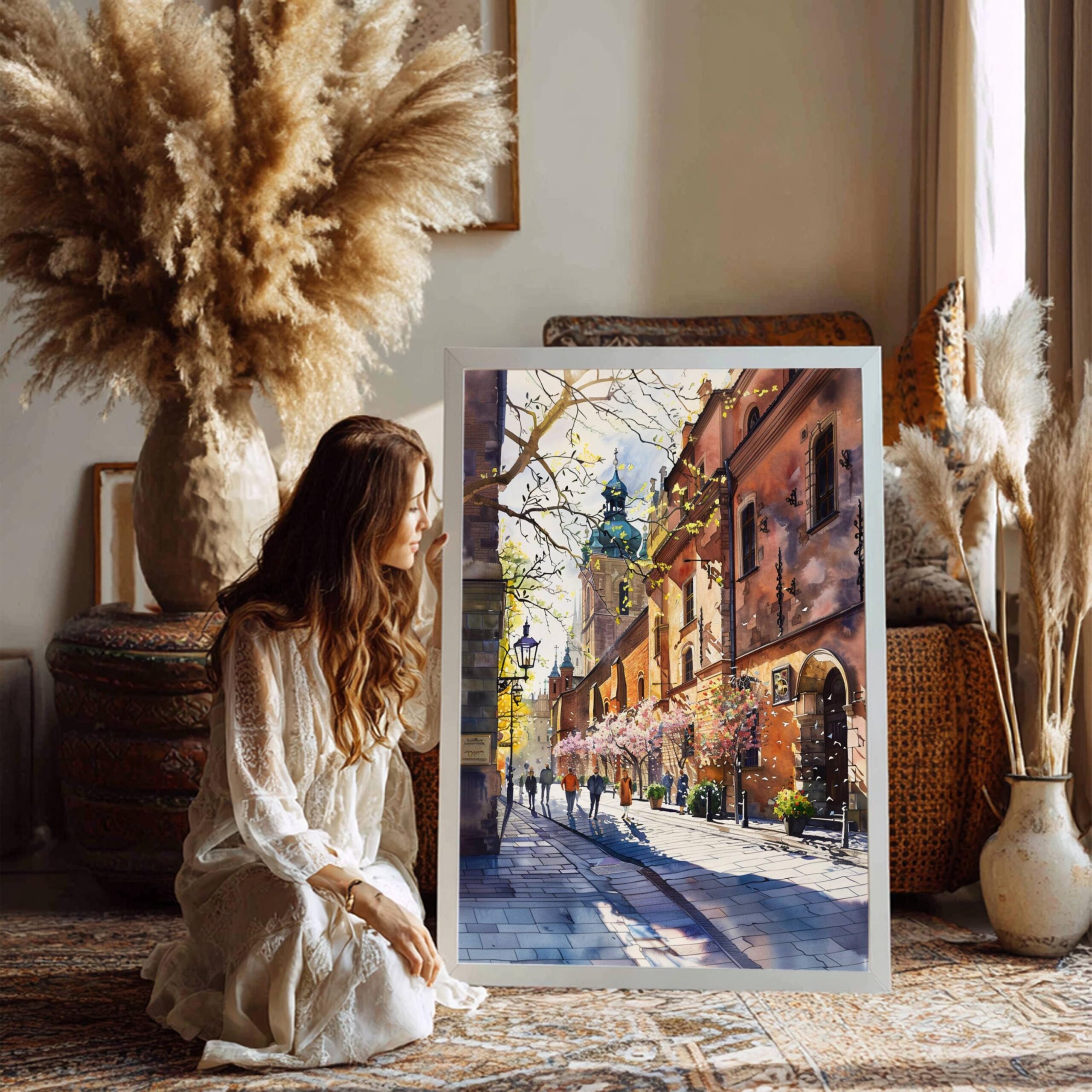 Krakow Poland Europe Watercolor Print: Vacation Travel Art Poster - Image 8