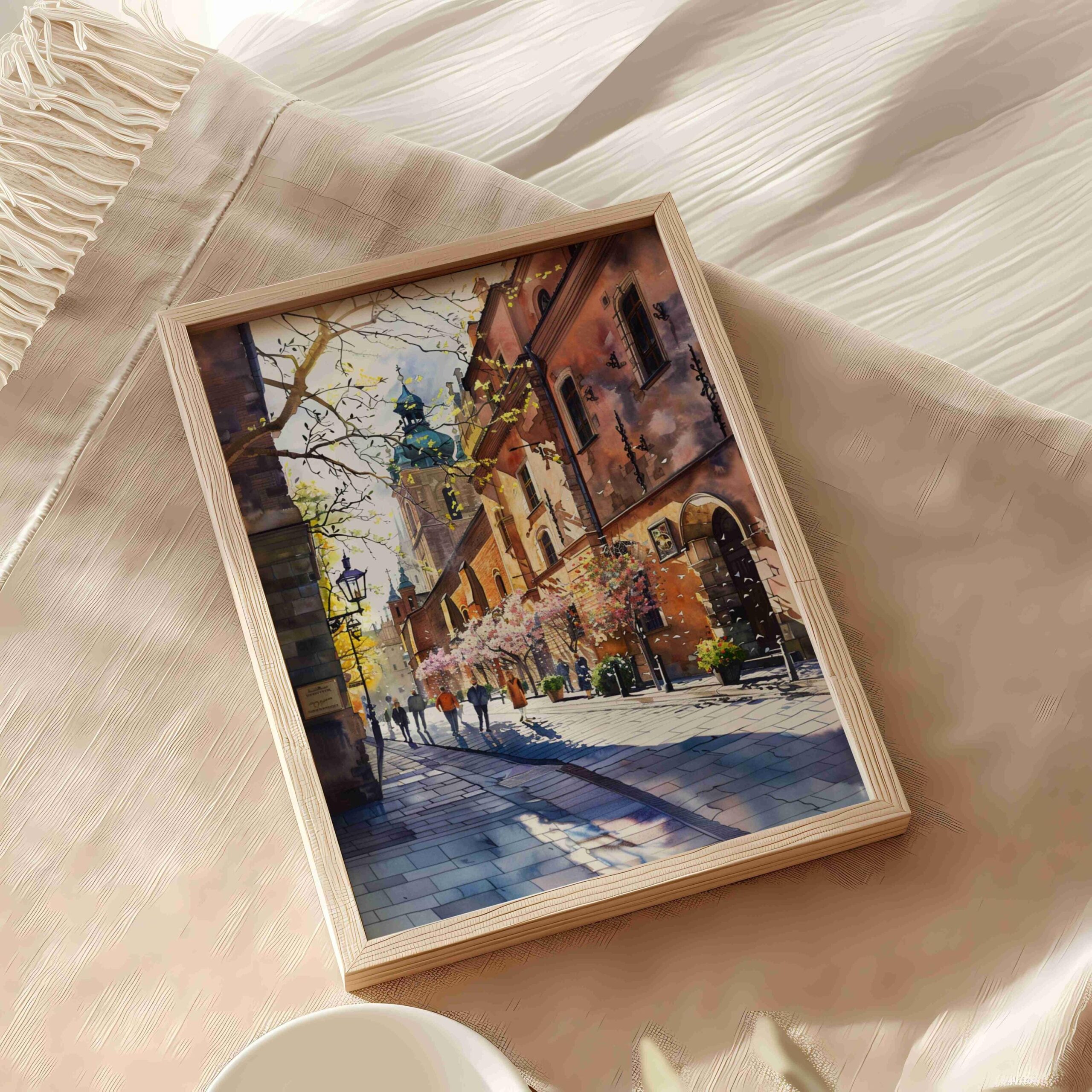 Krakow Poland Europe Watercolor Print: Vacation Travel Art Poster - Image 5