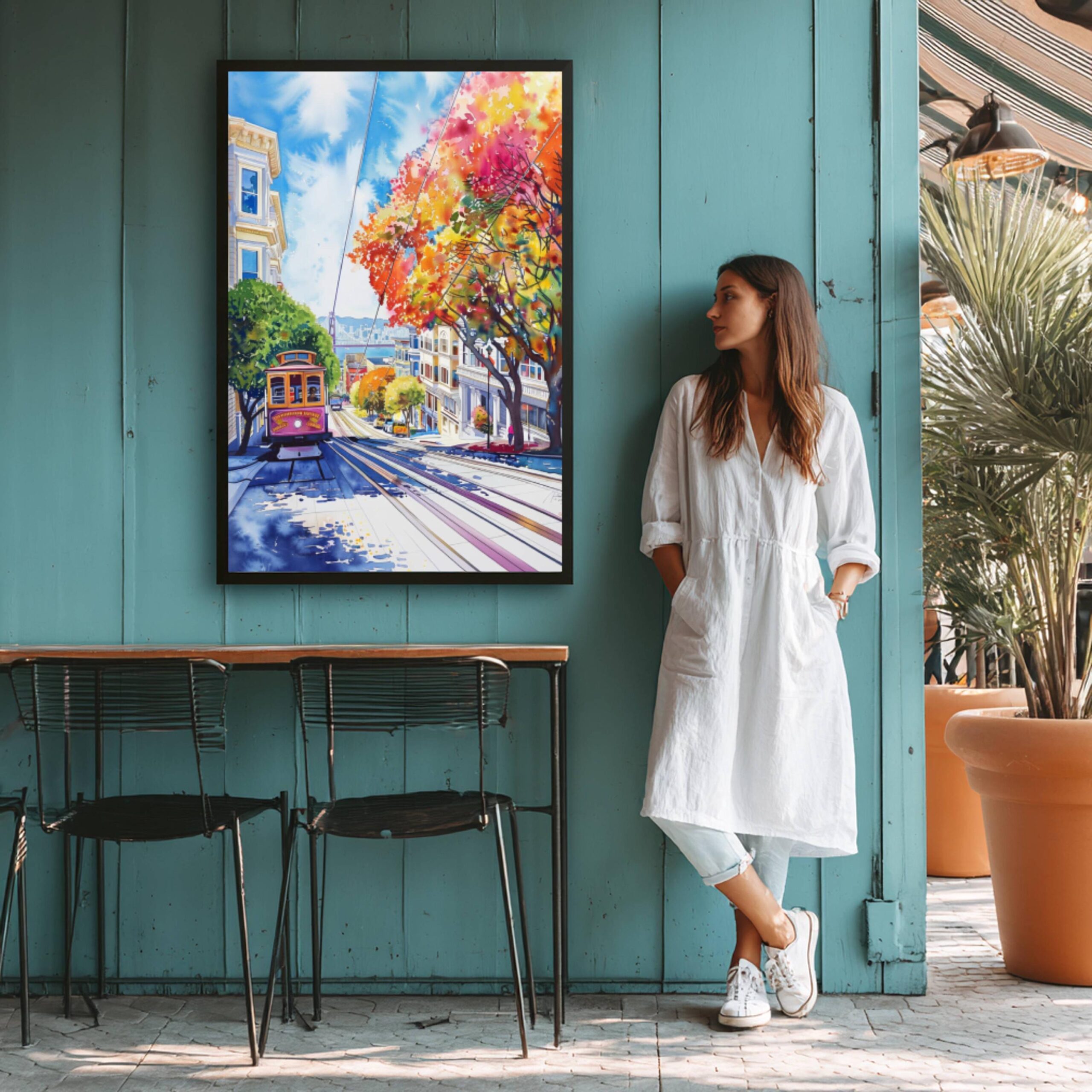 San Francisco CA California USA Watercolor Print: Travel Art Poster - Image 6