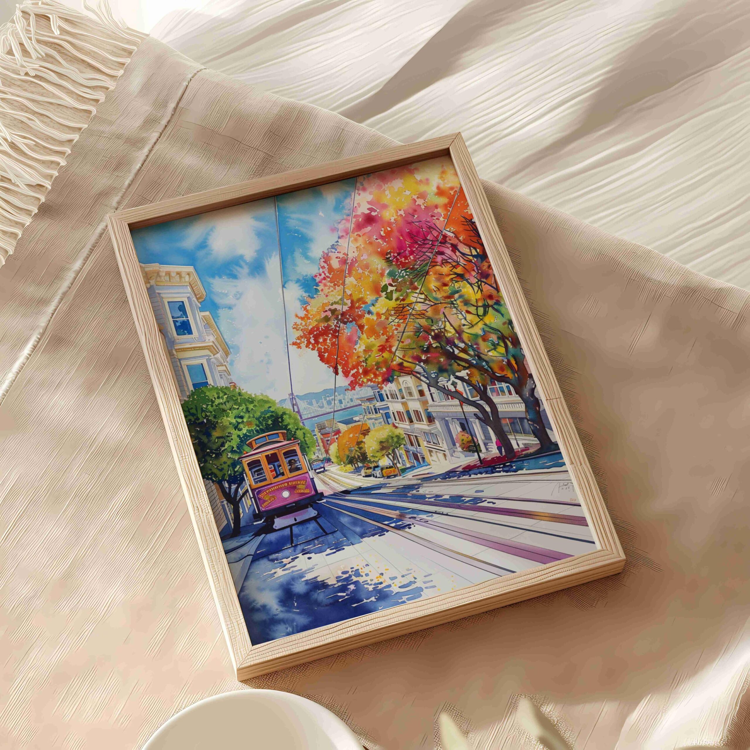 San Francisco CA California USA Watercolor Print: Travel Art Poster - Image 5