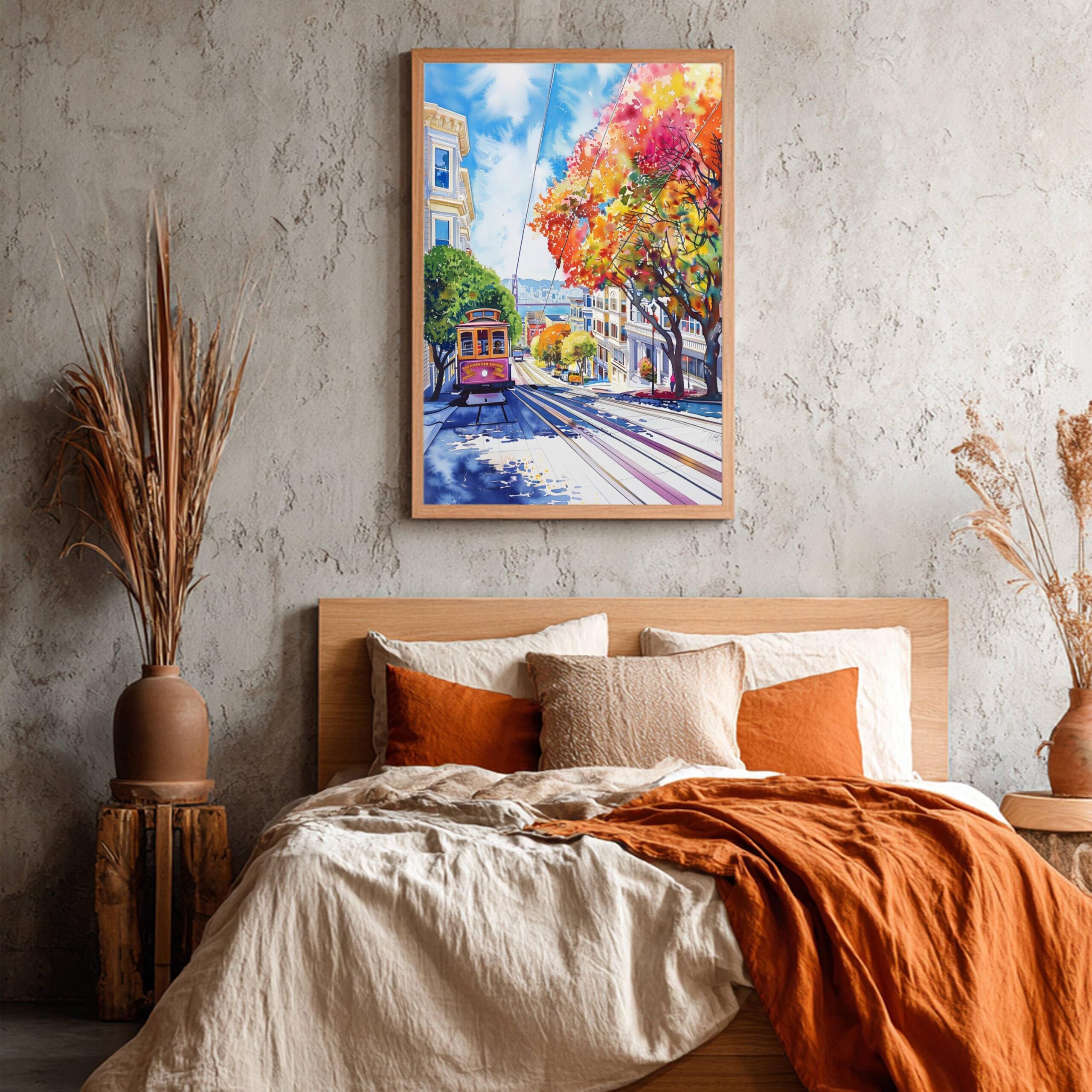 San Francisco CA California USA Watercolor Print: Travel Art Poster - Image 4