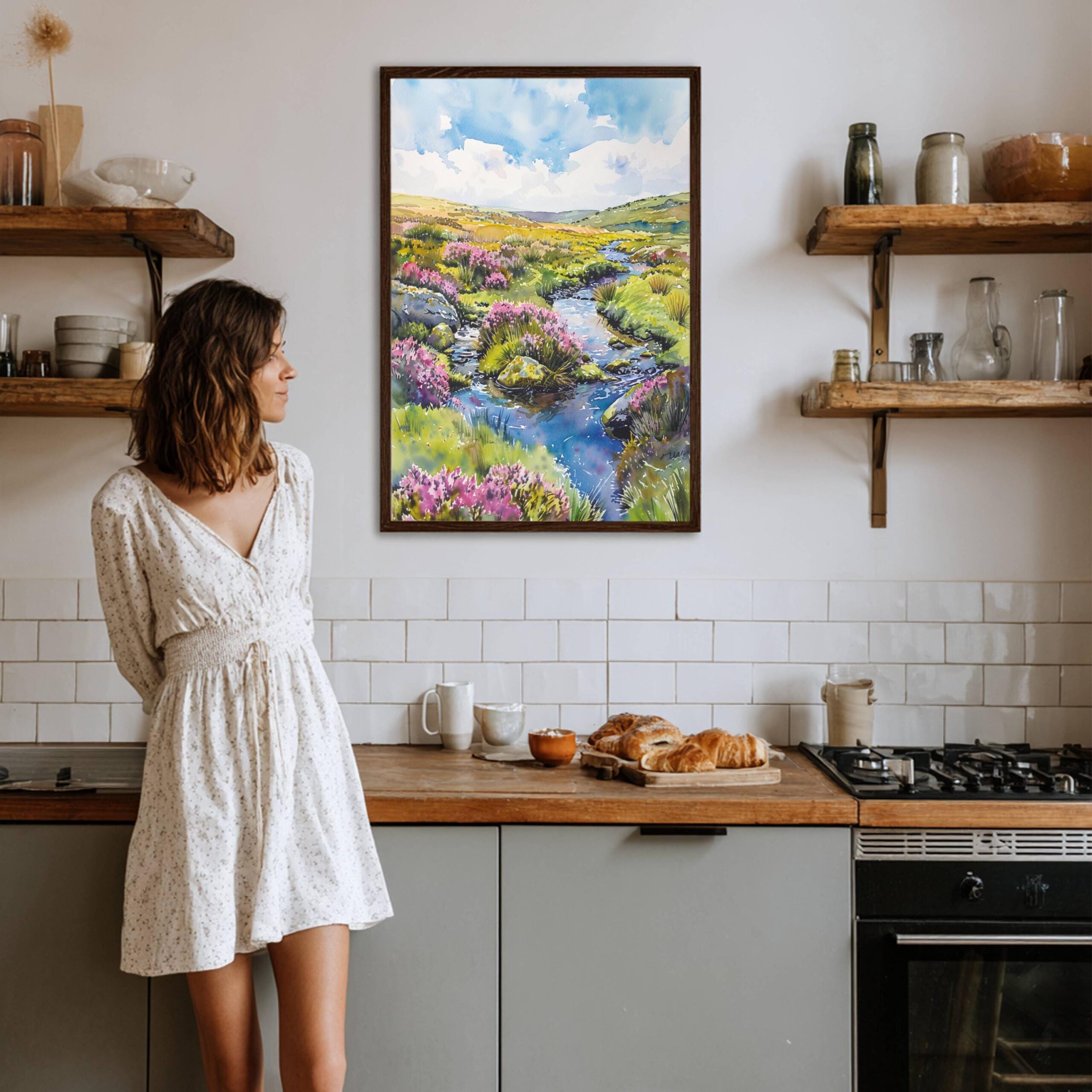 Exmoor National Park England Watercolor: United Kingdom Travel Art Poster - Image 7